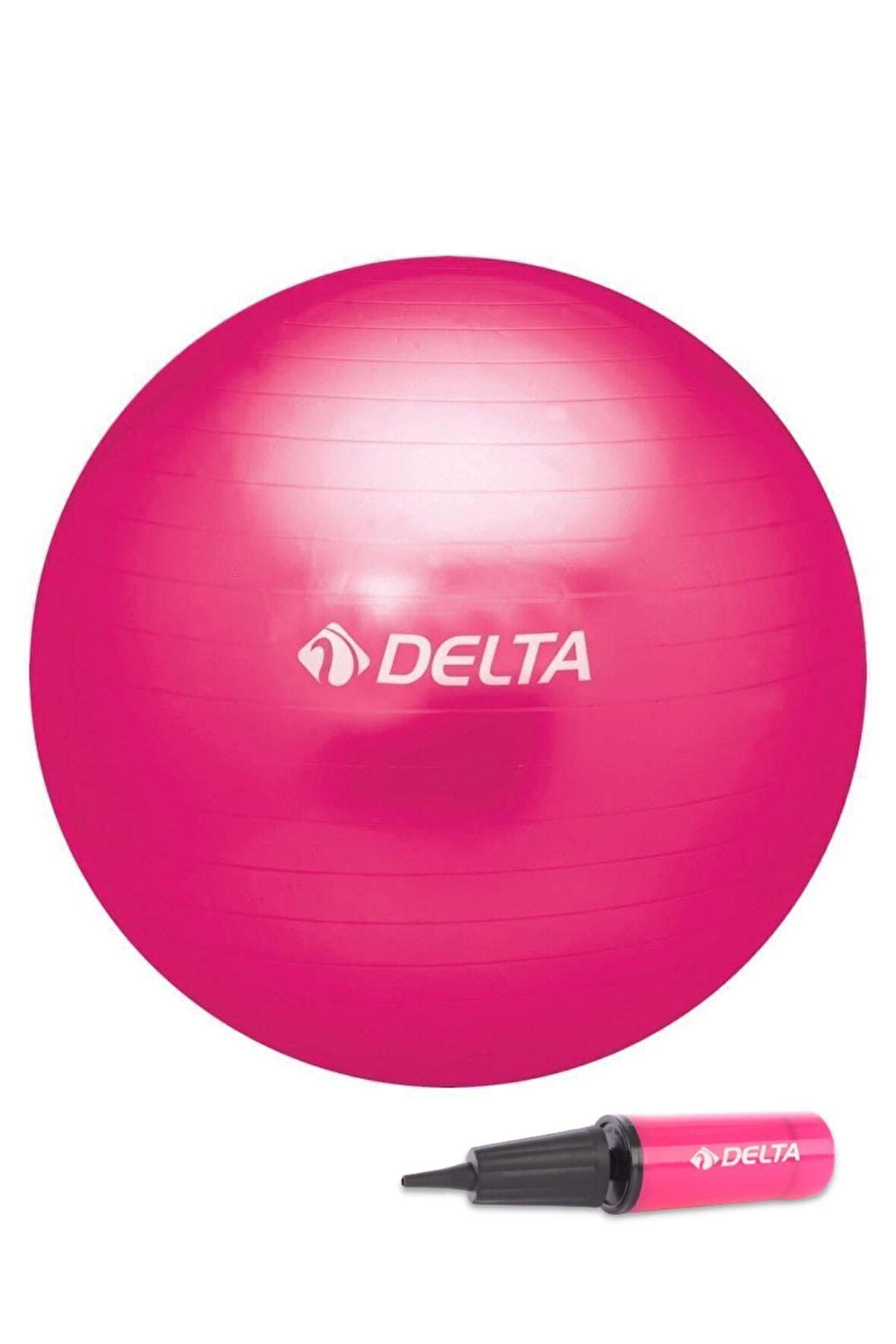 Delta 65 cm Fuşya Deluxe Pilates Topu Ve Çift Yönlü Pompa Seti-FUŞYA