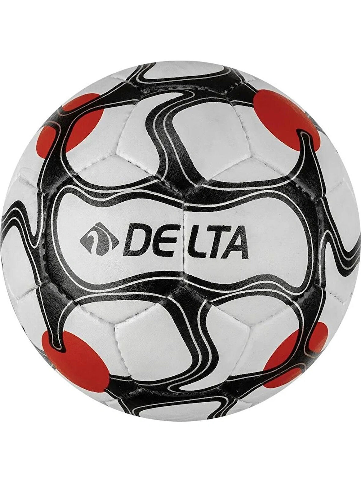 Delta Vega El Dikişli Futbol Topu, 5 Numara Beyaz-Siyah-Kırmızı