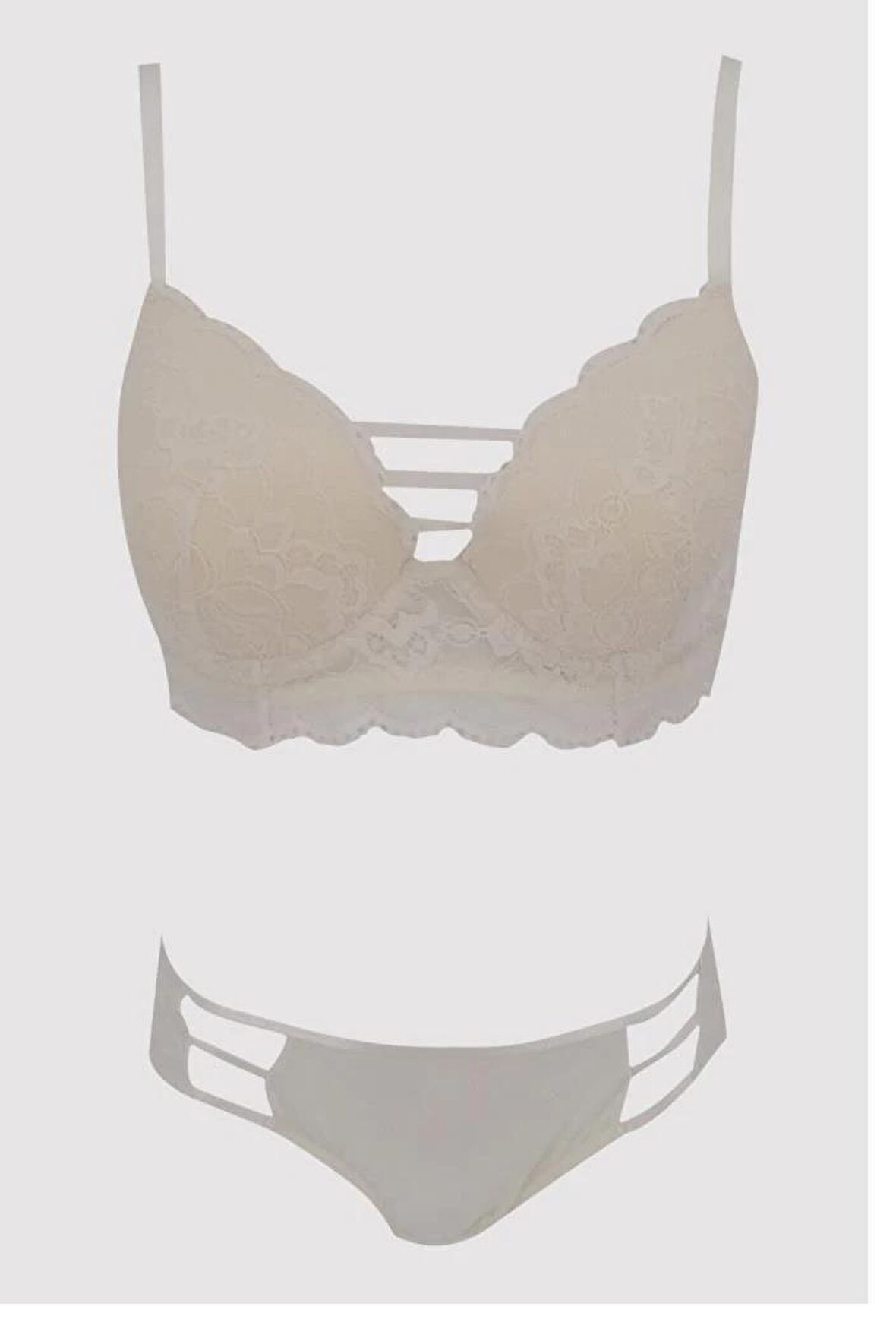 Pierre Cardin Kadın Push Up Regular Destekli Sütyen Takımı 4751 - Ekru