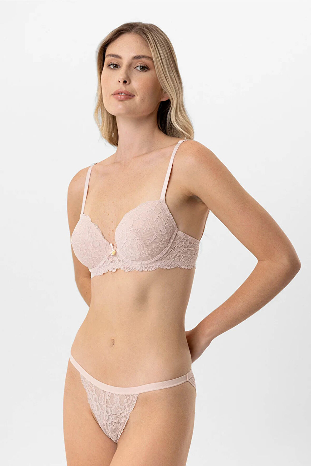 Pierre Cardin Boş Kaplı Sırt Dantel Detaylı Sütyen Takımı