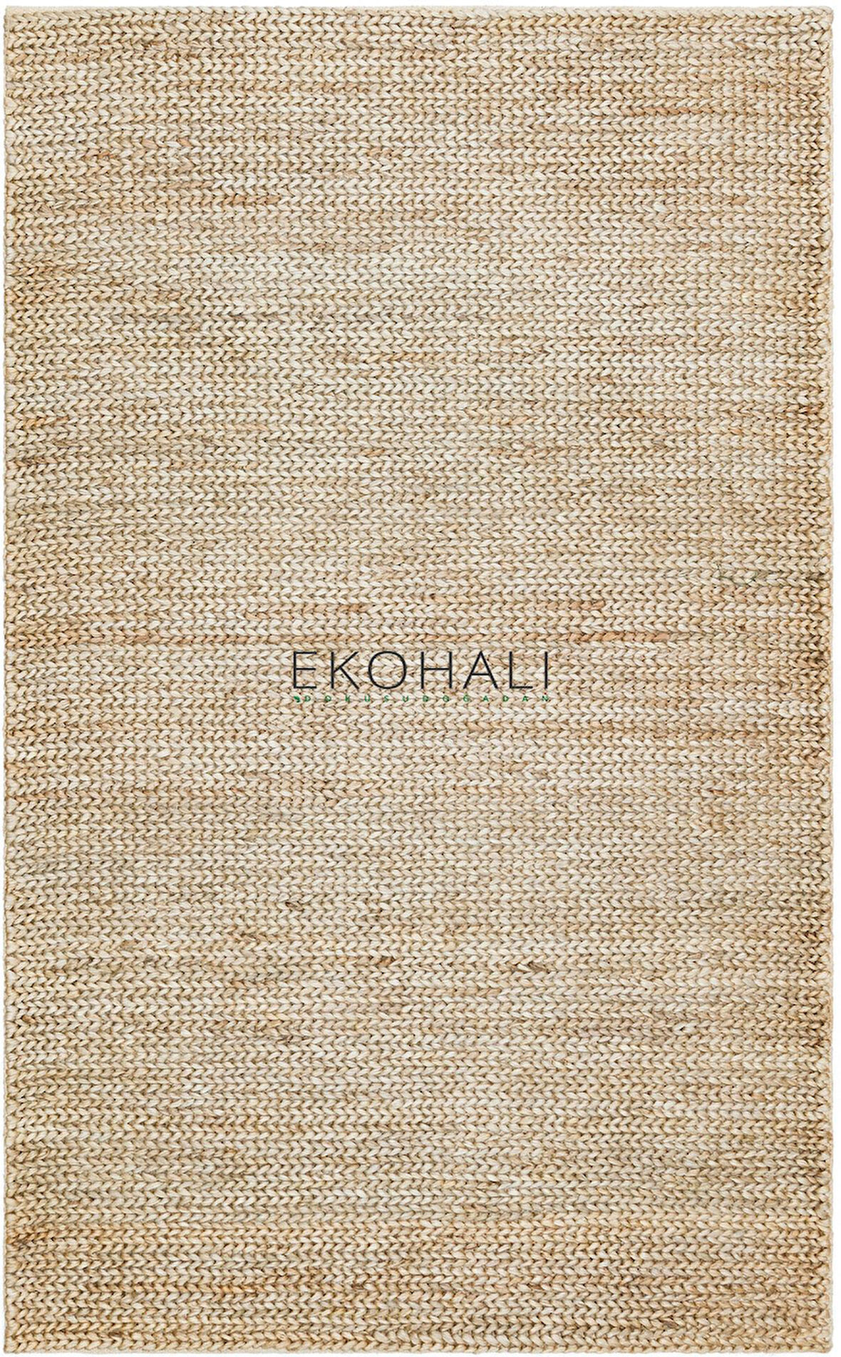Choti Koleksiyonu Jüt ile üretilen el dokuma sisal kilim Duman Rengi
