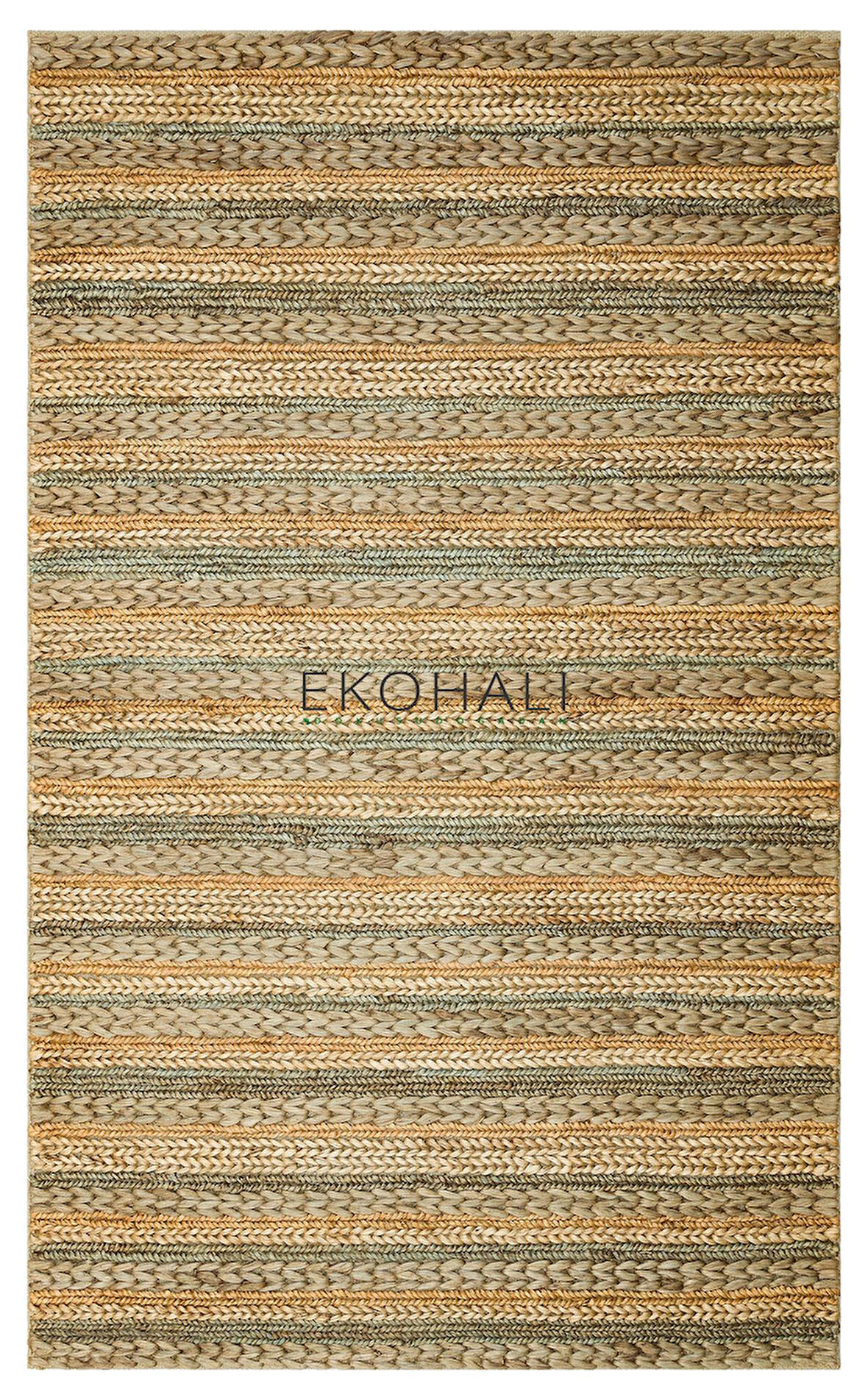 Netra Koleksiyonu Jüt ile üretilen el dokuma sisal kilim S-1103 Grey Multy XW