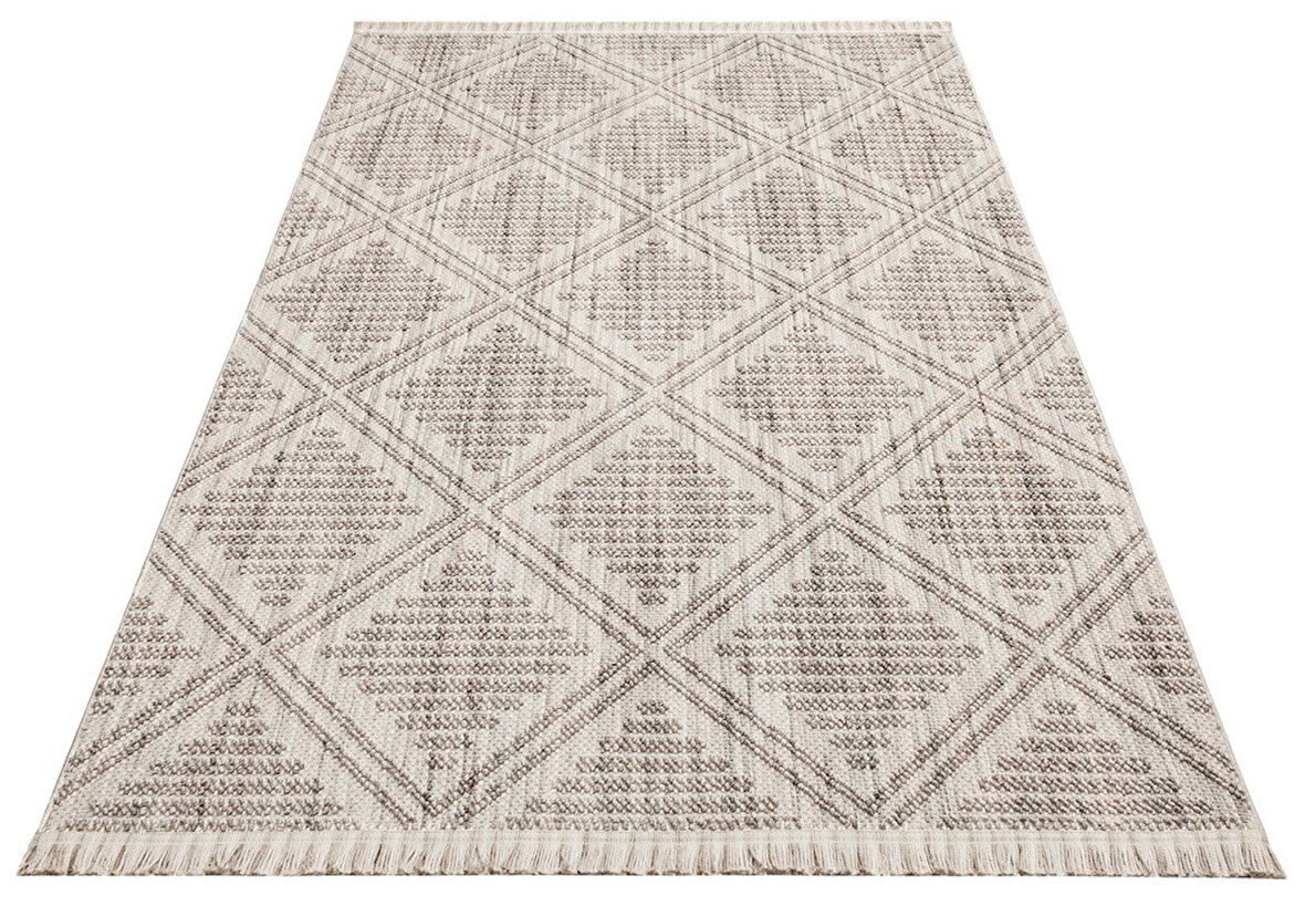 Eko Cozy Koleksiyonu Hav Vermeyen Özel İpler ile Üretilen Örgü Desenli Halı CZY 03 Grey