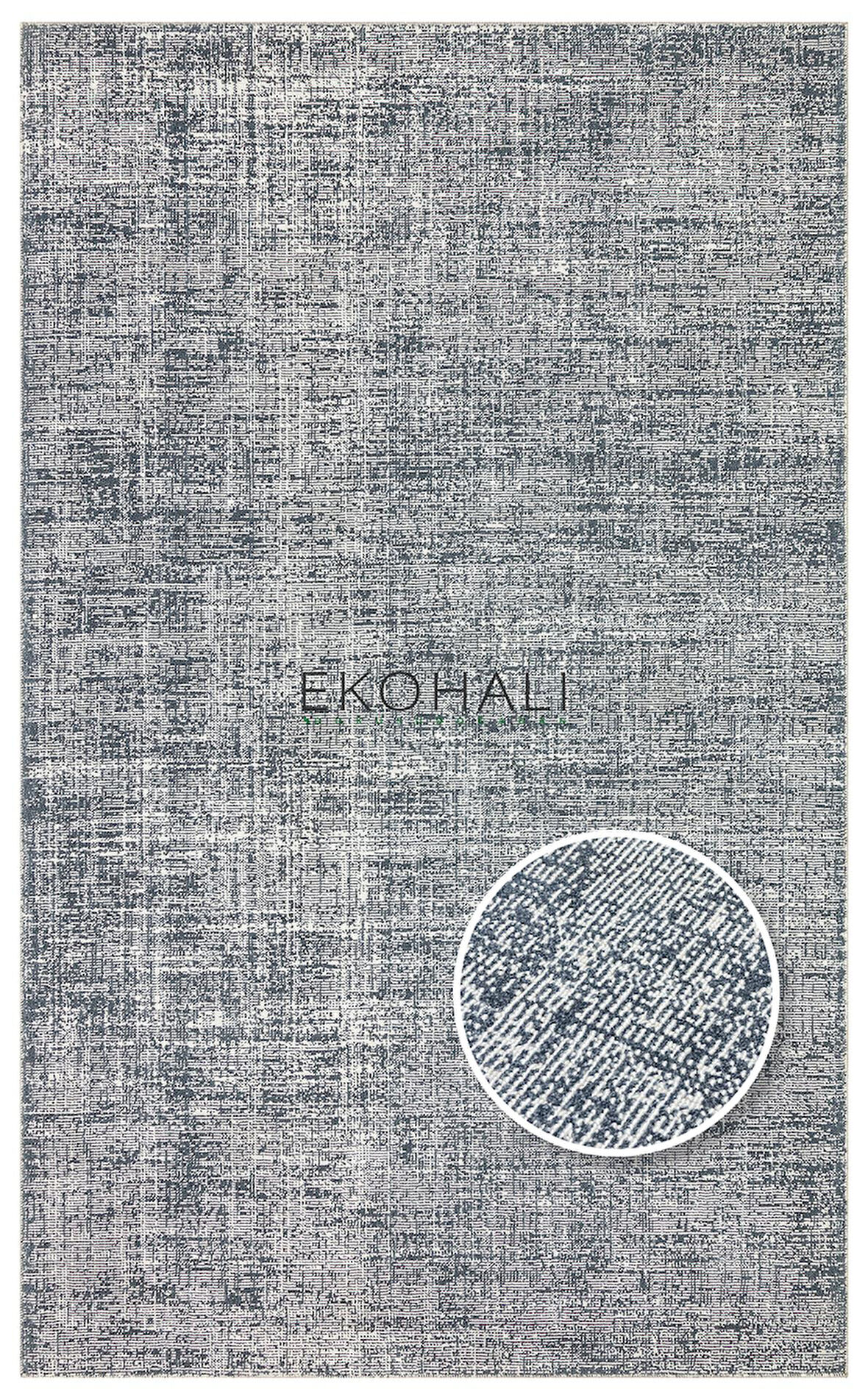 Kalahari Koleksiyonu Sade ve Şık Halı KLH Plain Anthracite
