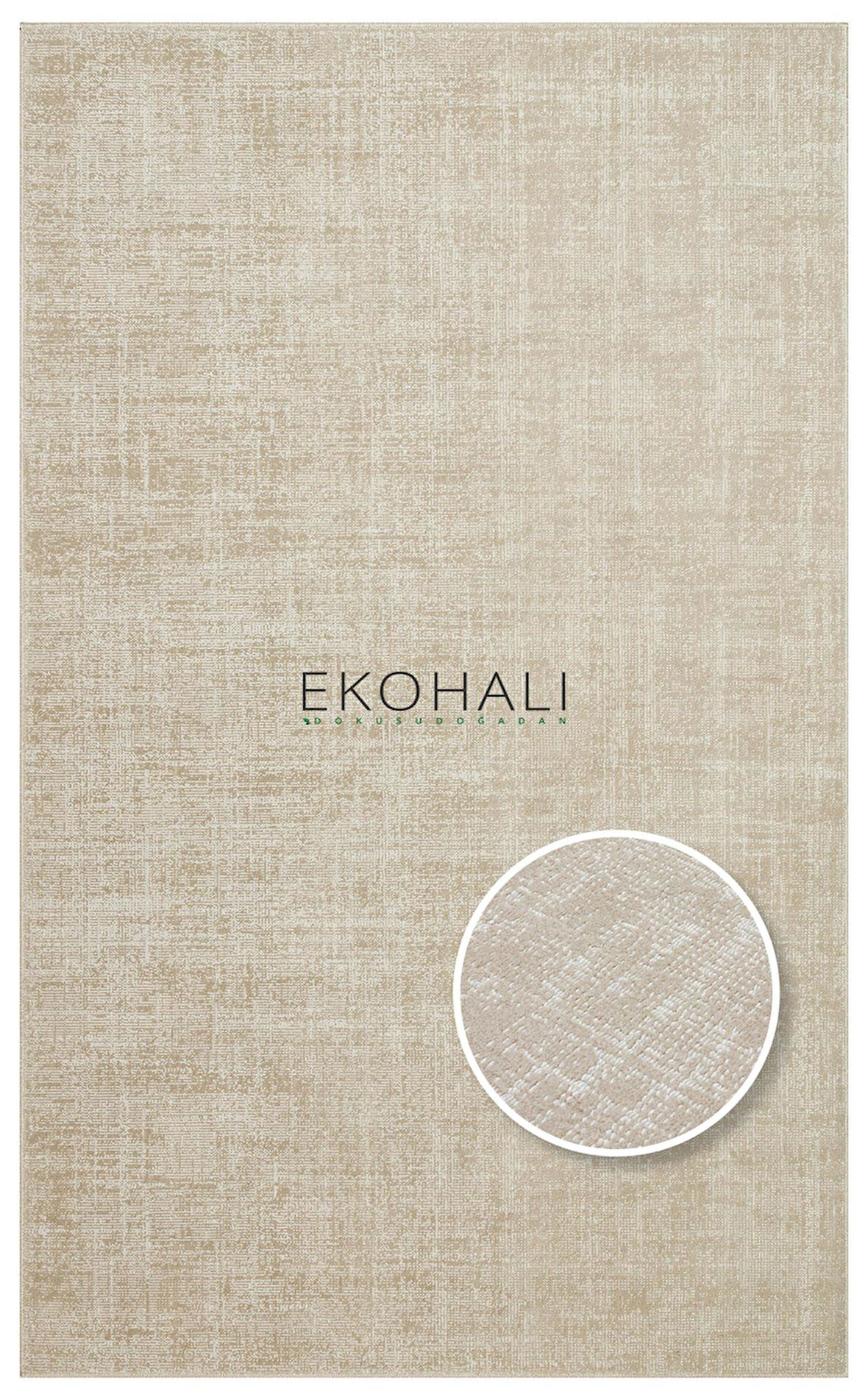 Kalahari Koleksiyonu Sade ve Şık Halı KLH Plain Beige
