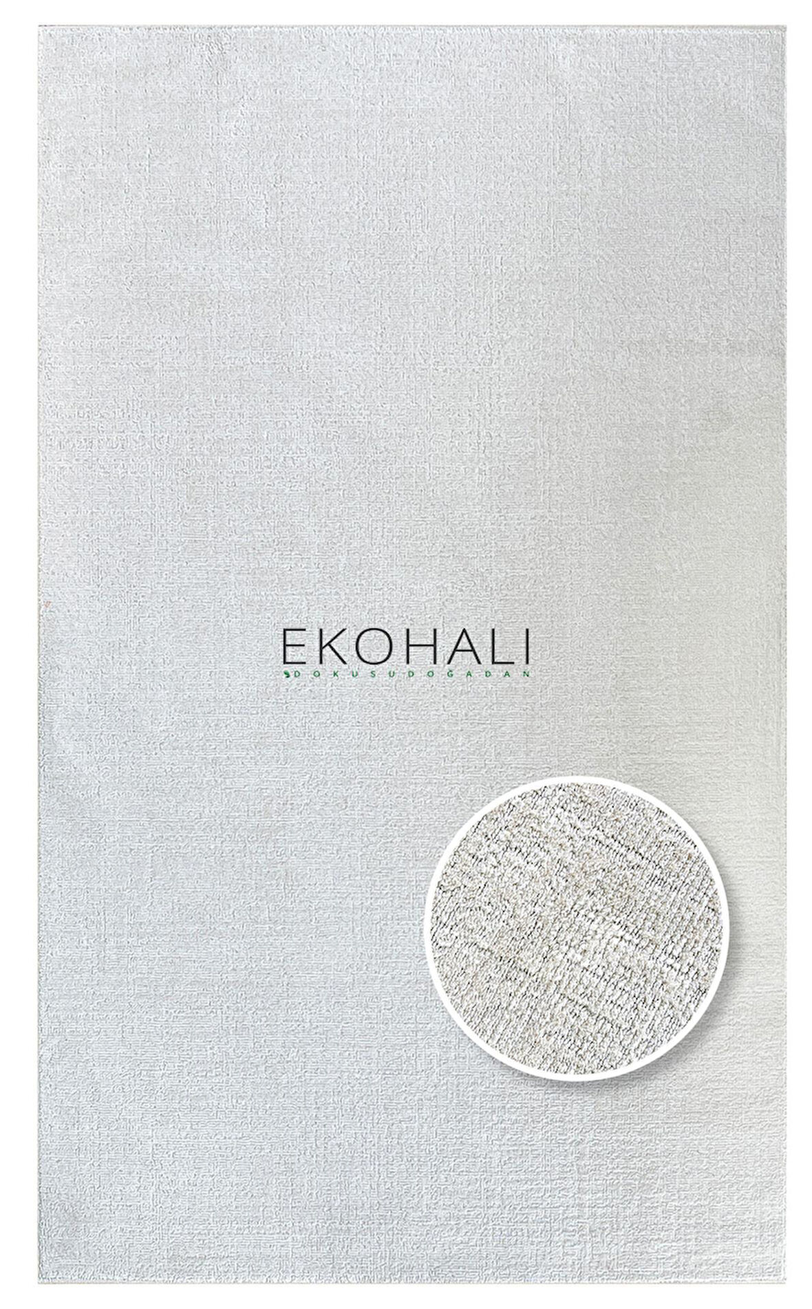 Kalahari Koleksiyonu Sade ve Şık Halı KLH Plain Cream