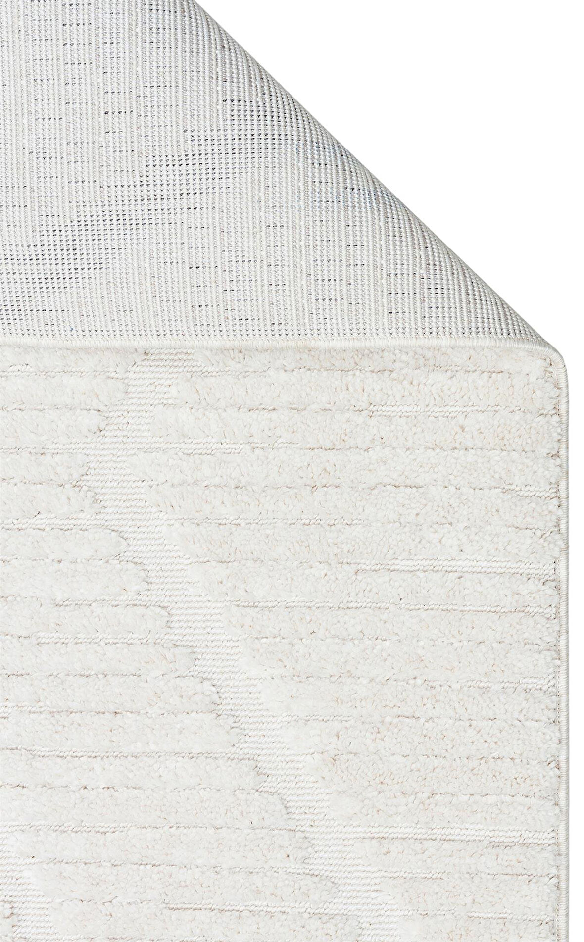 Terazzo Koleksiyonu Hav Toz Vermez Etnik Modern Desenli Yumuşak Halı TRZ08 Beyaz