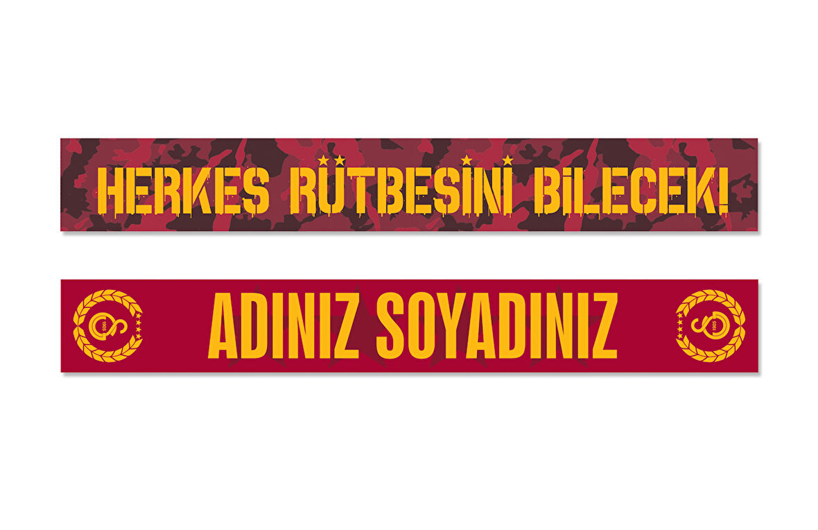 U88036 Kişiye Özel Rütbe Şal Atkı