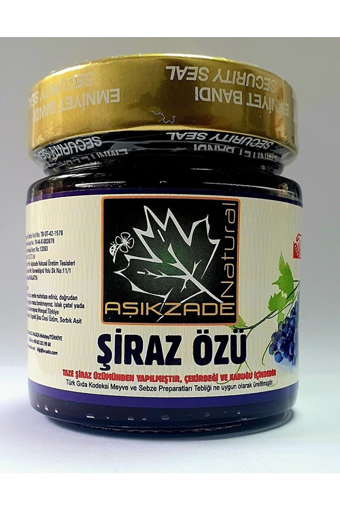 Aşıkzade Kara Üzüm Özü (Şiraz Özü) 255 ml