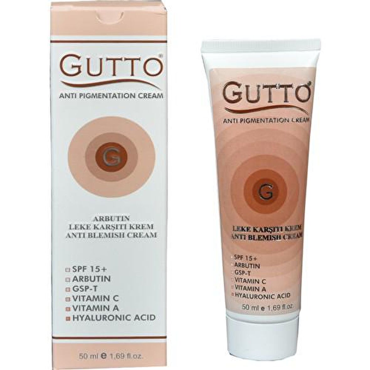 Gutto Leke Karşıtı SPF 15 Leke Kremi  50 ml 