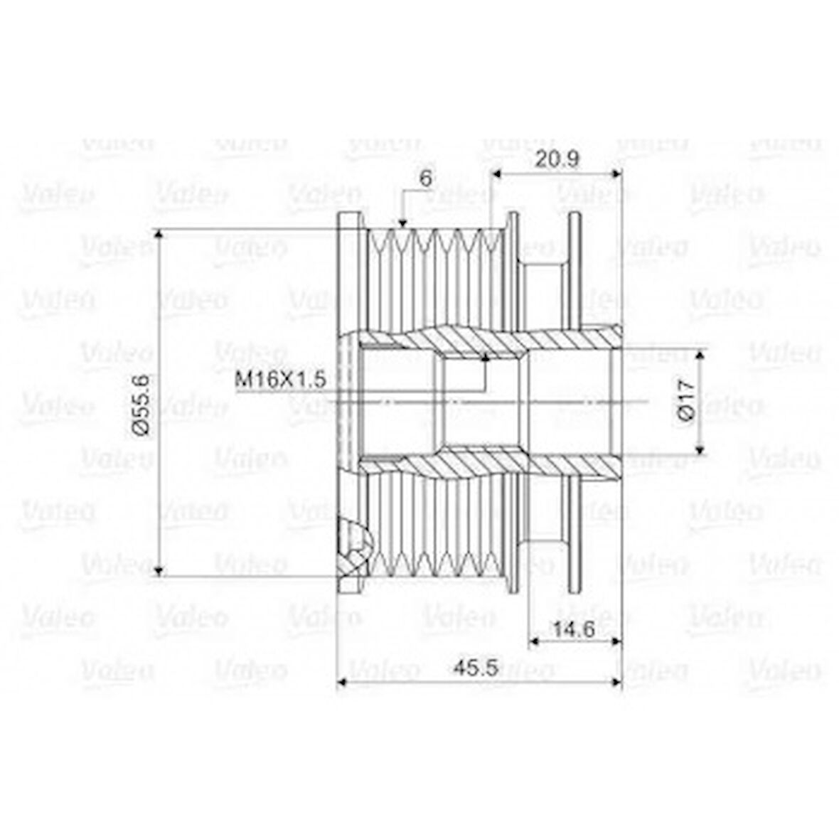 Vag Alternator Kasnagı A4 01>05 A6 02>05 Alt Alz Bfb - Valeo 588071