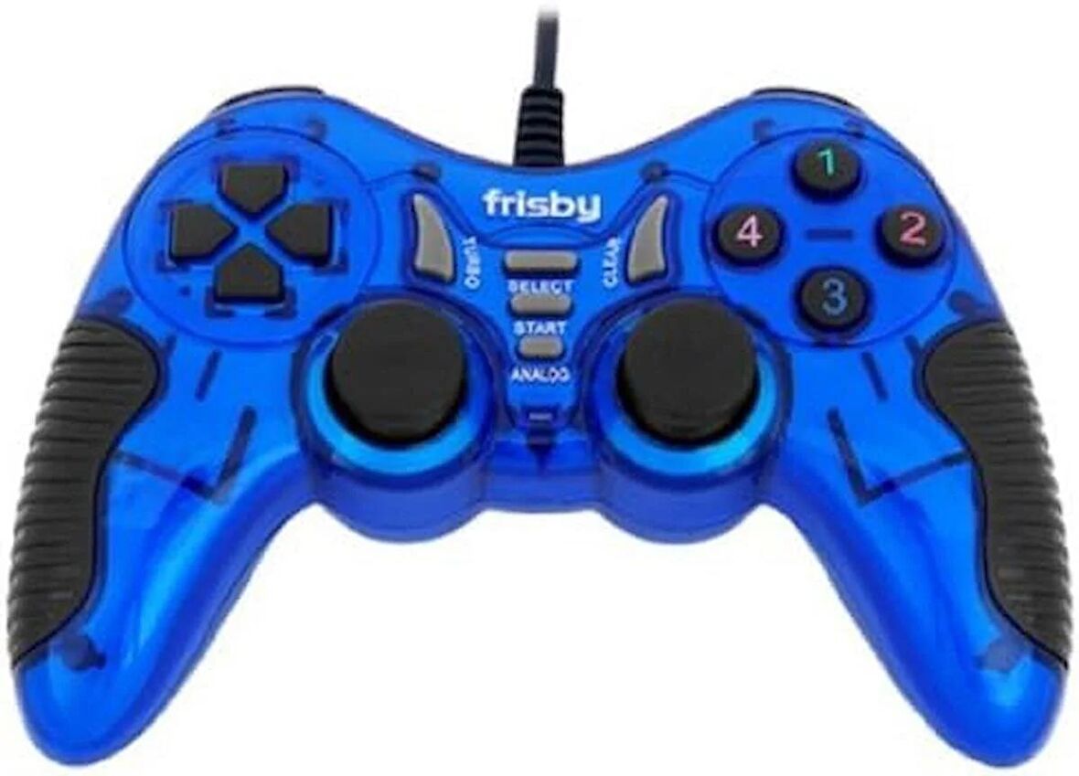 Frisby FGP-225U PC Uyumlu USB Game Pad Titreşimli Direct-X Uyumlu Mavi