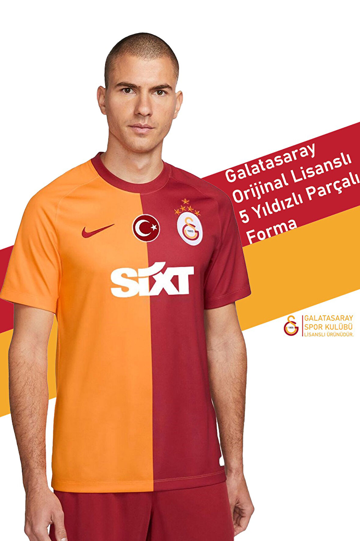 Galatasaray Orijinal Lisanslı 23-24 5 Yıldızlı Parçalı Forma