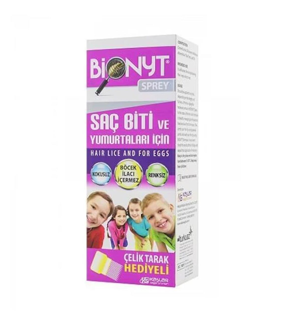 Bionyt Saç Biti ve Yumurtaları İçin Sprey Tarak Hediyeli 100 ml