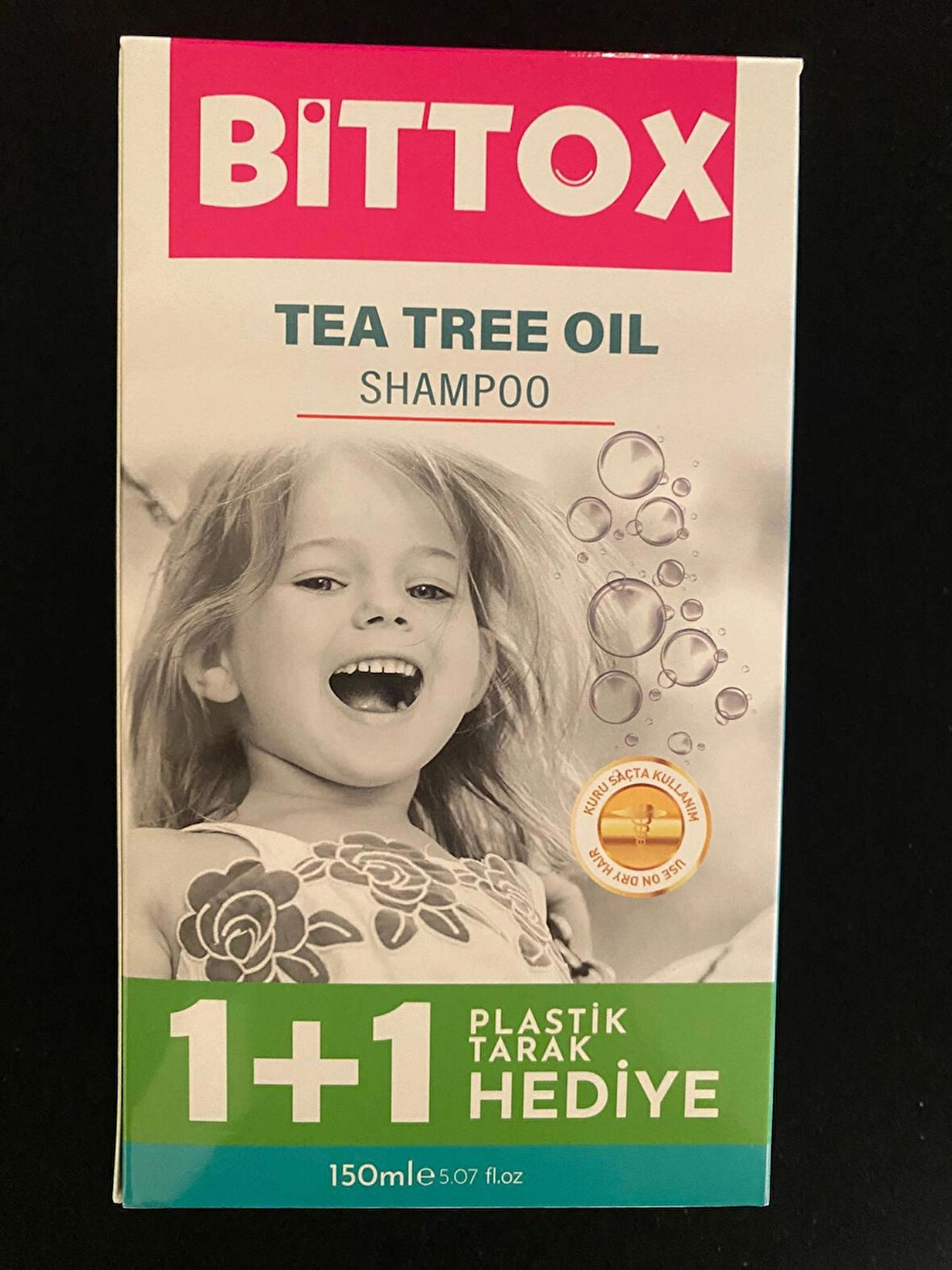 BİTTOX BİT ŞAMPUANI 1+1 PLASTİK TARAK HEDİYELİ 150 ML. 