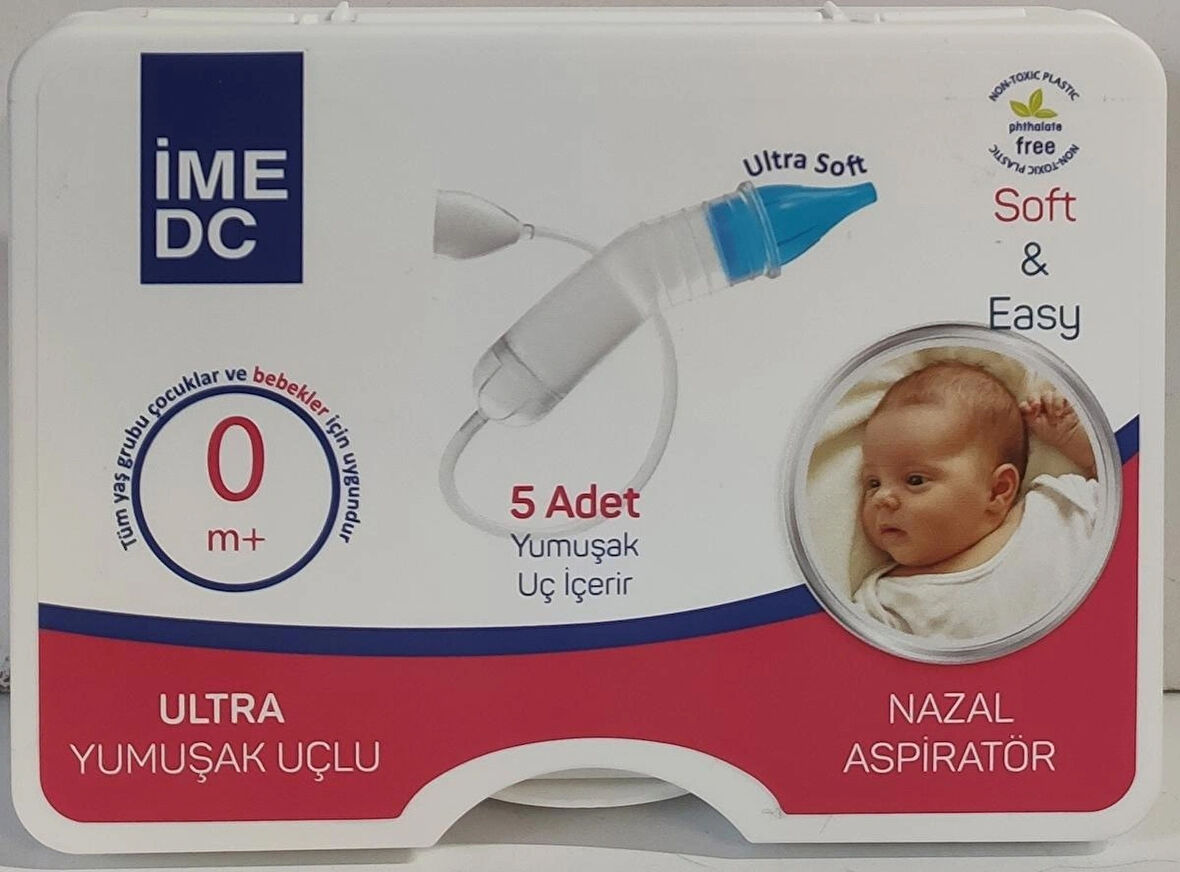 İME DC NAZAL ASPİRATÖR 0 M+ 5 ADET YEDEK UÇU + ULTRA YUMUŞAK UÇLU