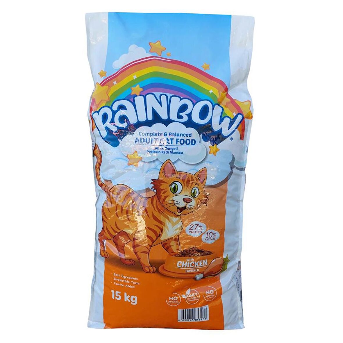 Rainbow Tavuklu Yetişkin Kedi Maması 15 kg