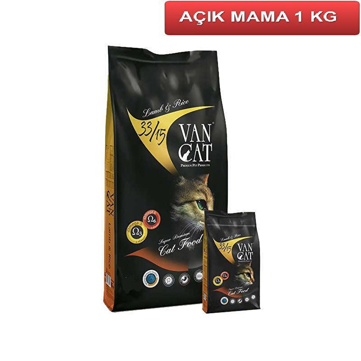 Vancat Kuzu Etli Kedi Maması 1 Kg AÇIK