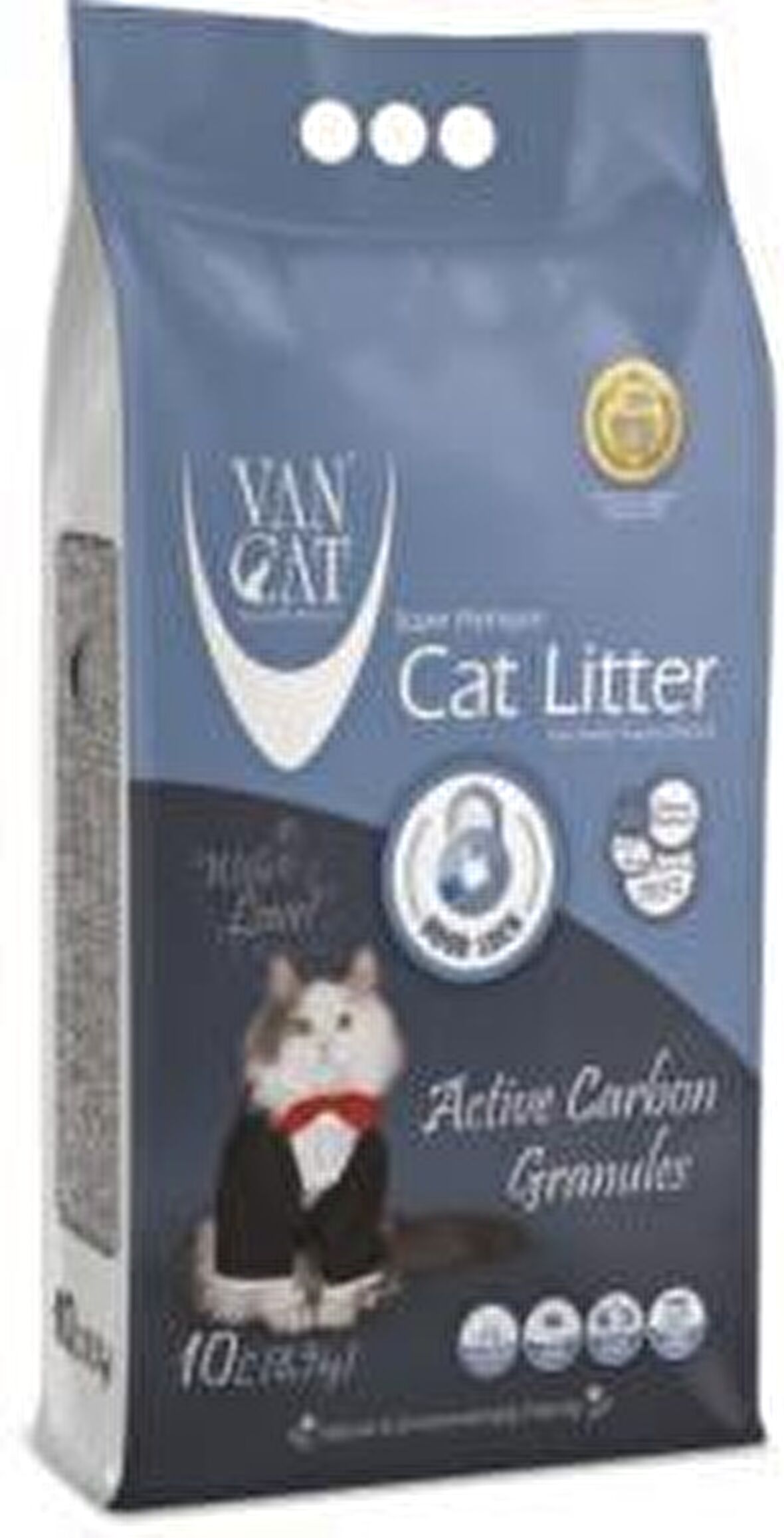 Vancat Active Carbon Granül İnce Taneli Kedi Kumu 10 Lt