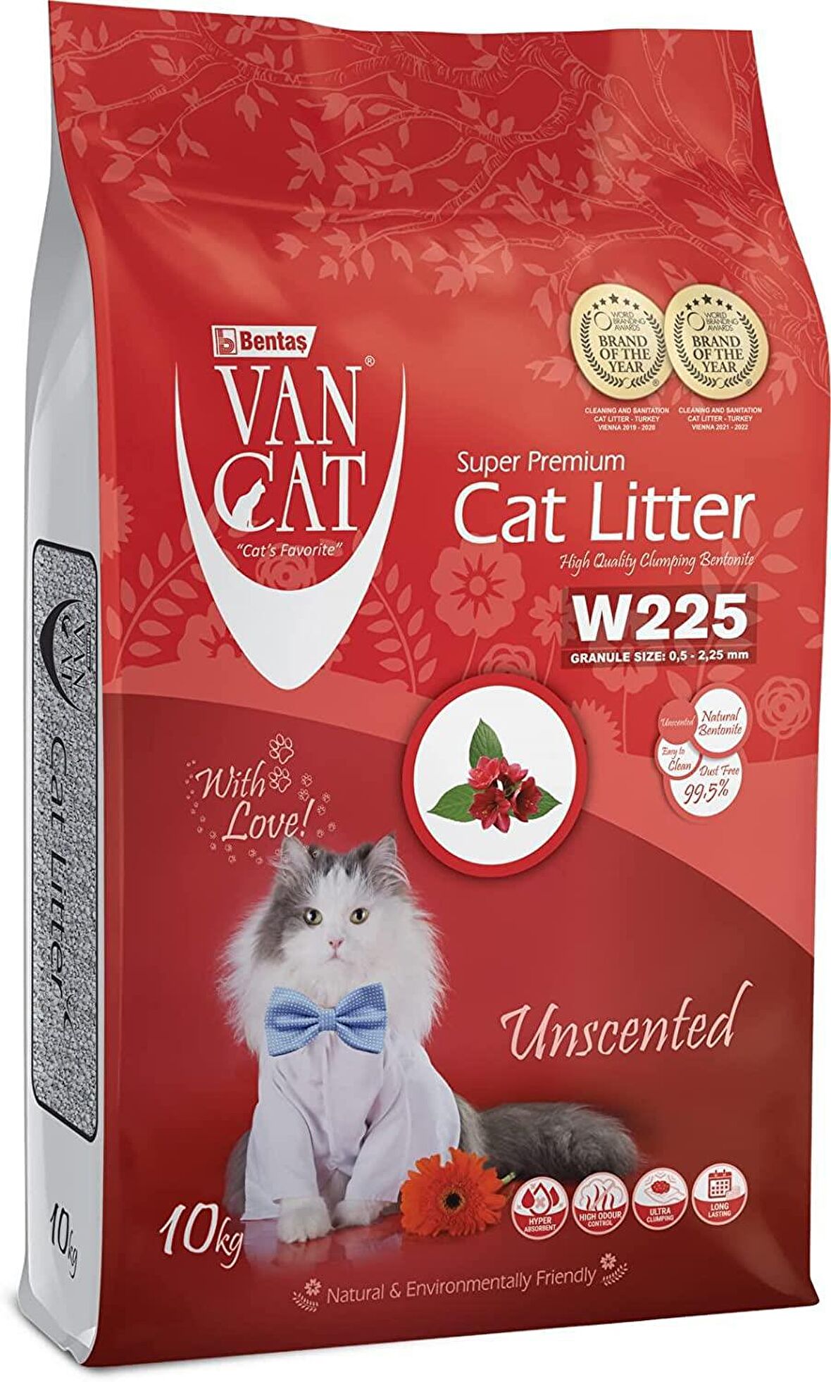 Vancat Naturel İnce Kedi Kumu 10 kg