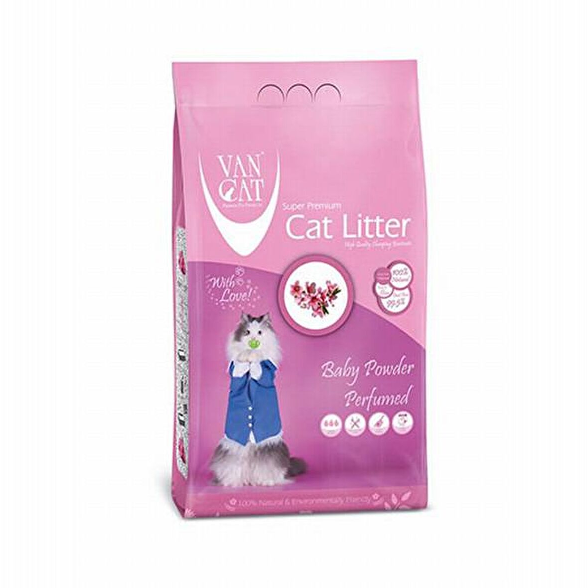 Van Cat  Baby Powder Parfümlü Kedi Kumu 10 Kg