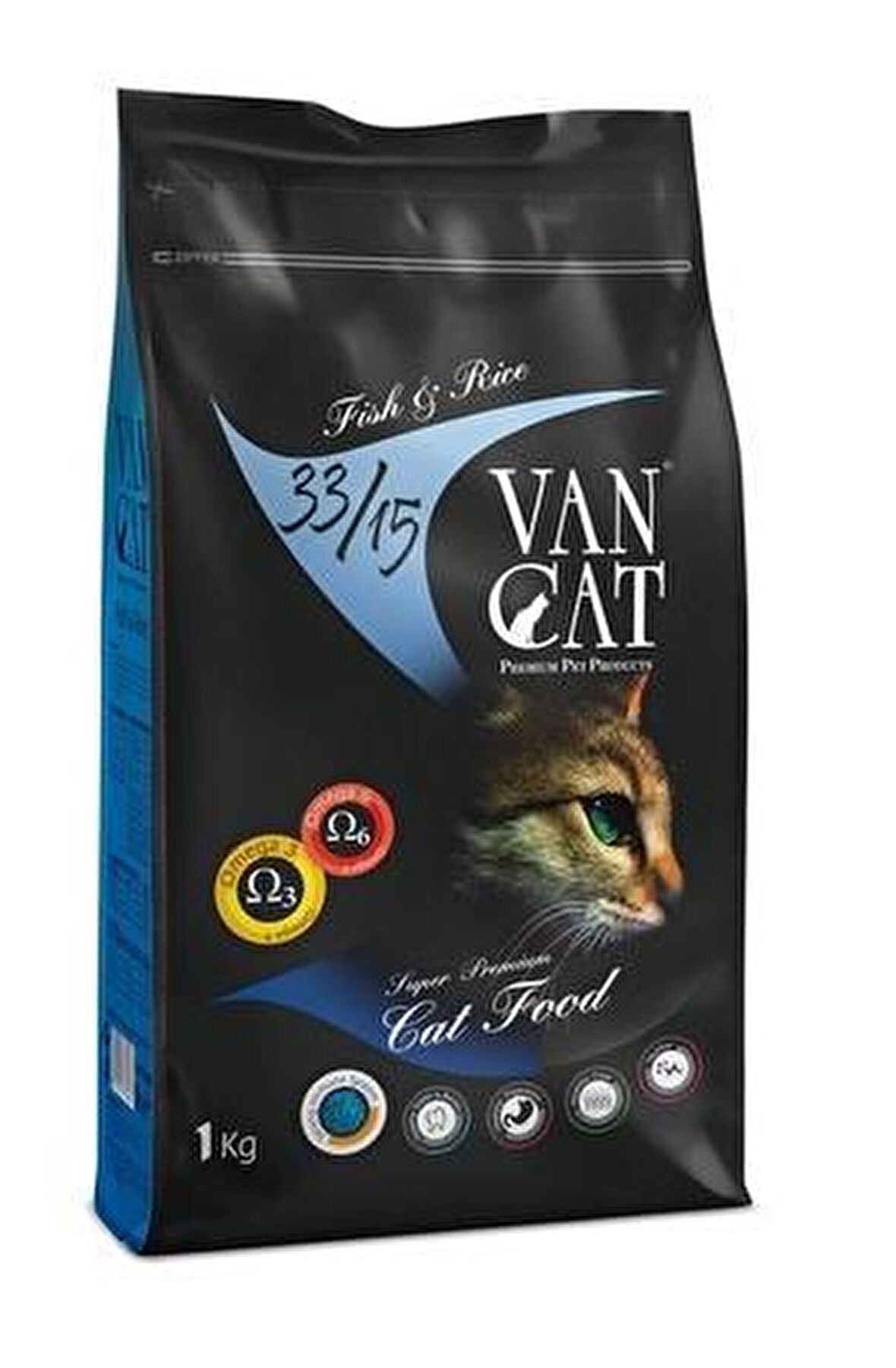 Vancat Somonlu Kedi Maması 1 kg