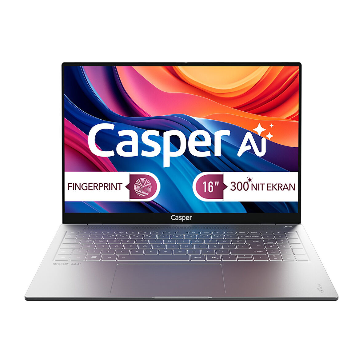 Casper Nirvana S100 300NIT Intel Core Ultra 7-255H 24GB DDR5 1TB SSD 16" Freedos Laptop S100.255H-CF00X-G-F