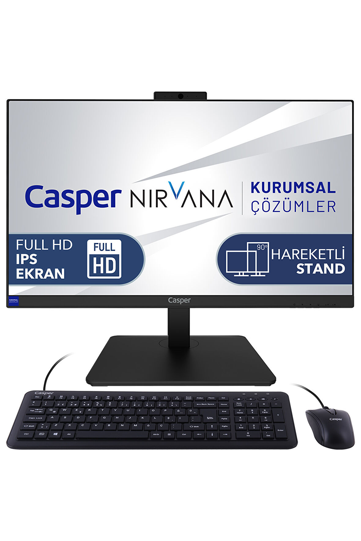 Casper Nirvana A70.5700-EF00X-V-T Ryzen 7-5700U 64 GB RAM 1TB NVME SSD Freedos Dokunmatik Ekran