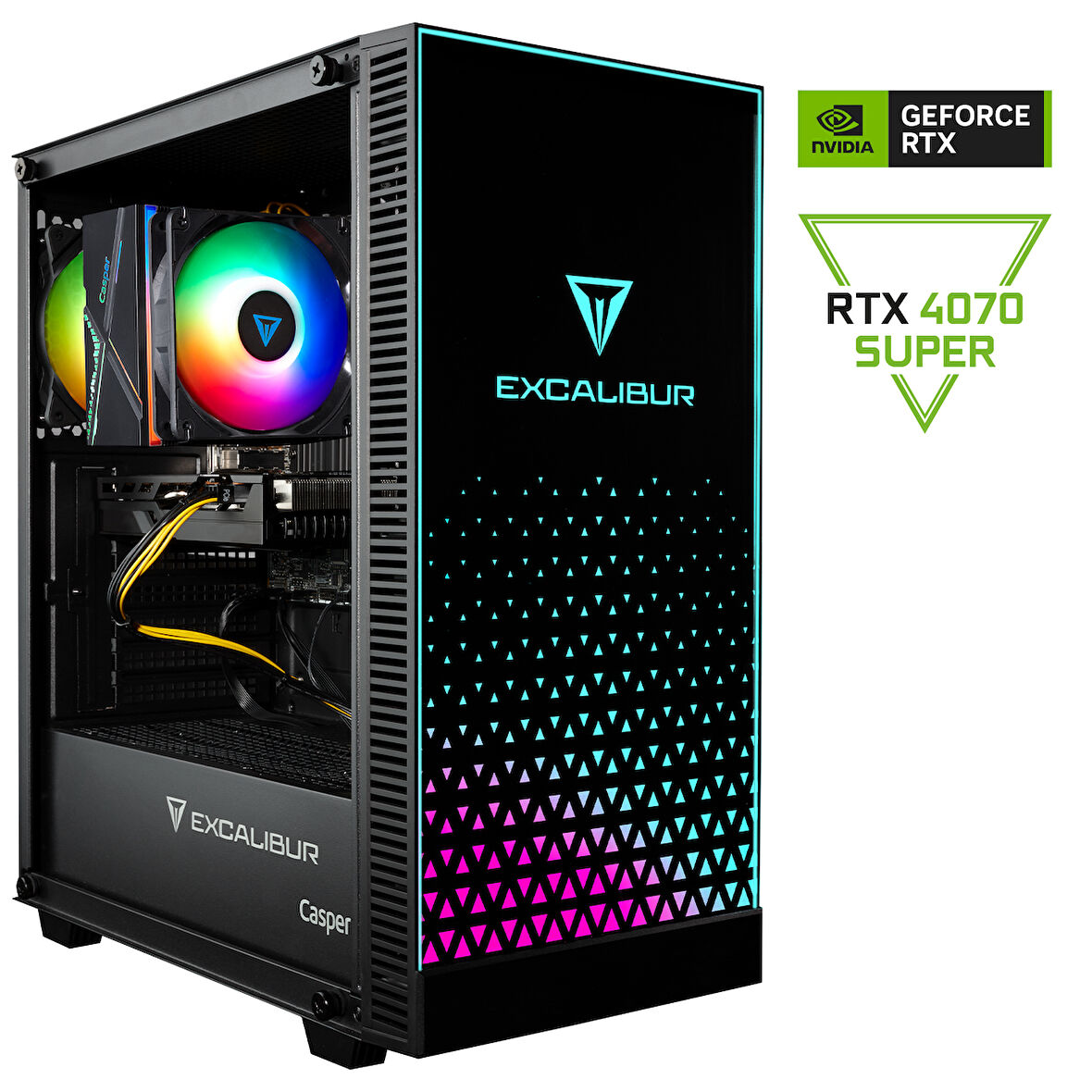 Casper Excalibur E65H.137F-DF70X-0HG Intel Core i7-13700F 32GB RAM 1TB NVME SSD RTX4070 SUPER Freedos