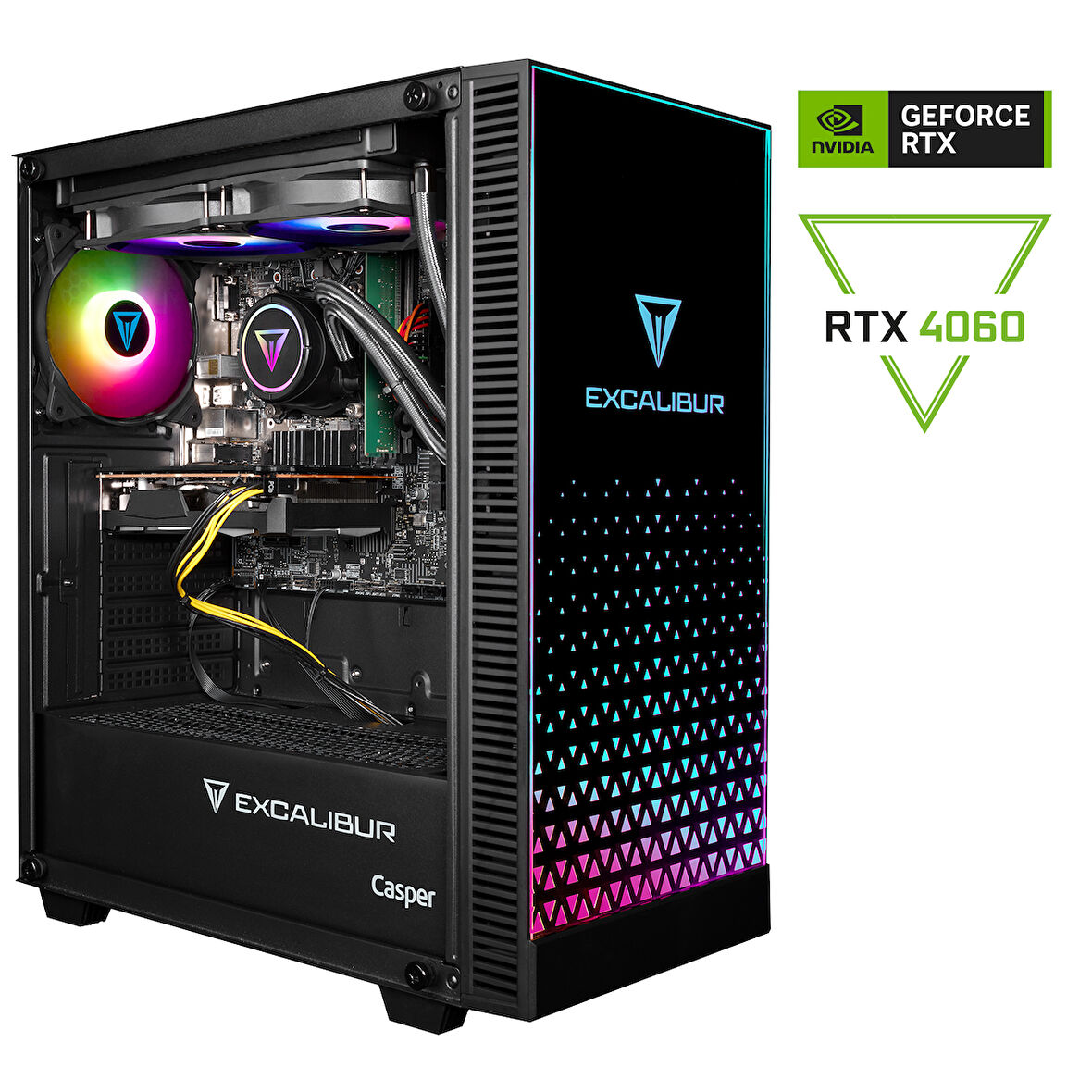 Casper Excalibur E65Z.265K-DFB0X-0RE Series 2 Intel Core Ultra 7-265KF 32GB DDR5 RAM 1TB NVME SSD RTX 4060 Freedos