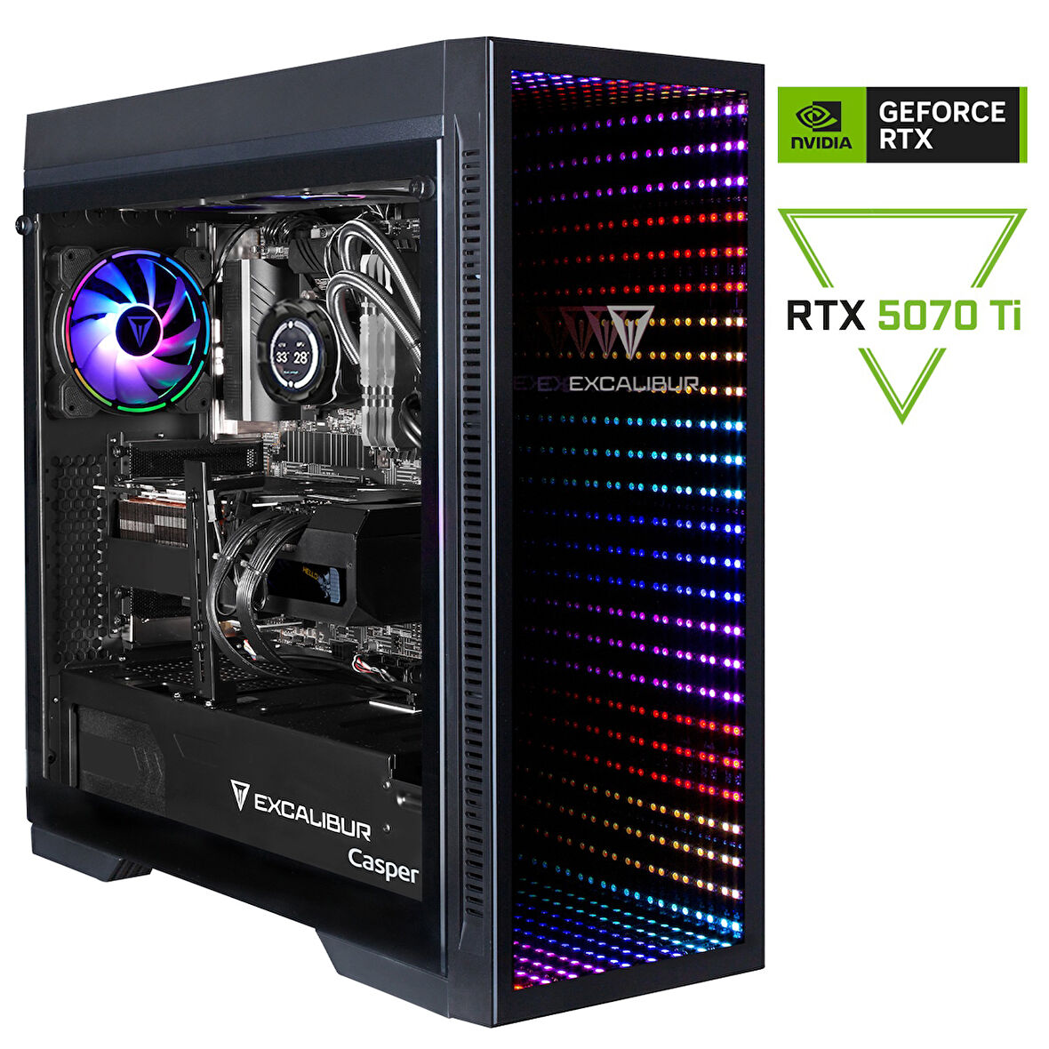 Casper Excalibur E75Z.285K-EFP0X-0LG Series 2 Intel Core Ultra 9-285K 64GB RAM 1TB SSD Nvidia GeForce RTX 5070TI Freedos