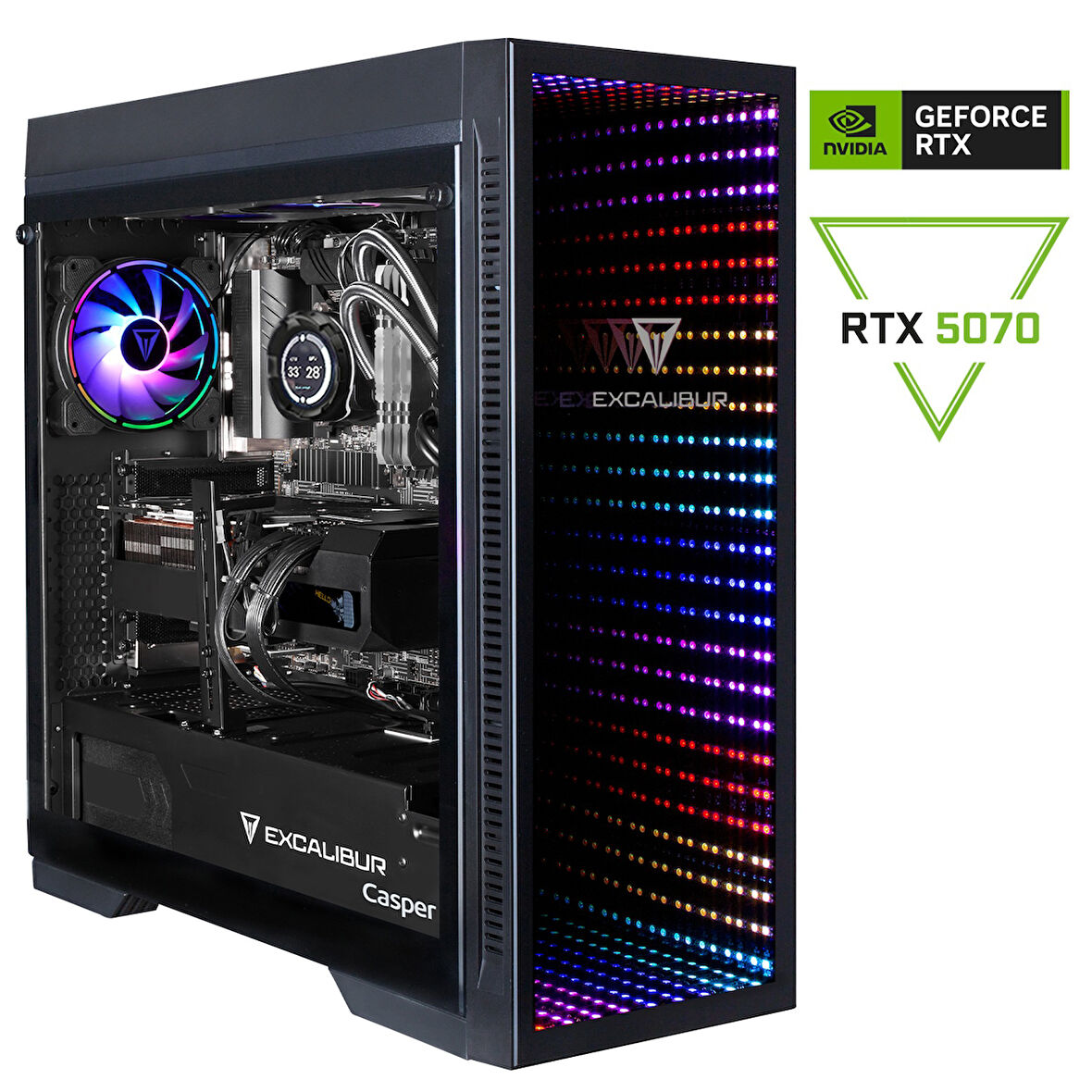 Casper Excalibur E75Z.285K-EX70X-0LG Series 2 Intel Core Ultra 9-285K 64GB RAM 2TB SSD Nvidia GeForce RTX 5070 Freedos