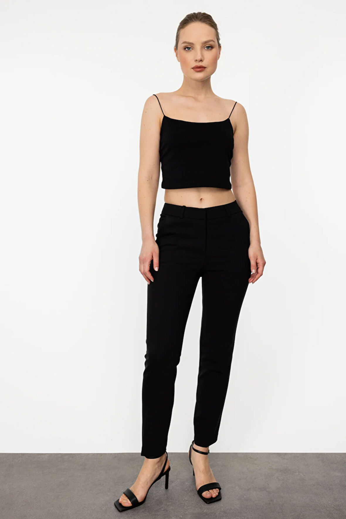 Cepli Kumaş Pantolon Siyah | 40