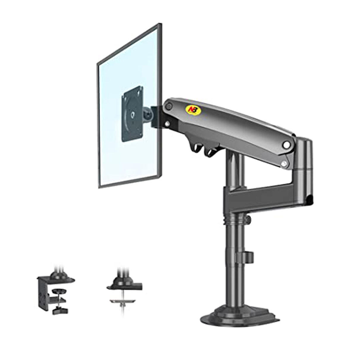 North Bayou NB H100 22"-35" Tek Kol Amortisörlü 2-12 kg Monitör Standı