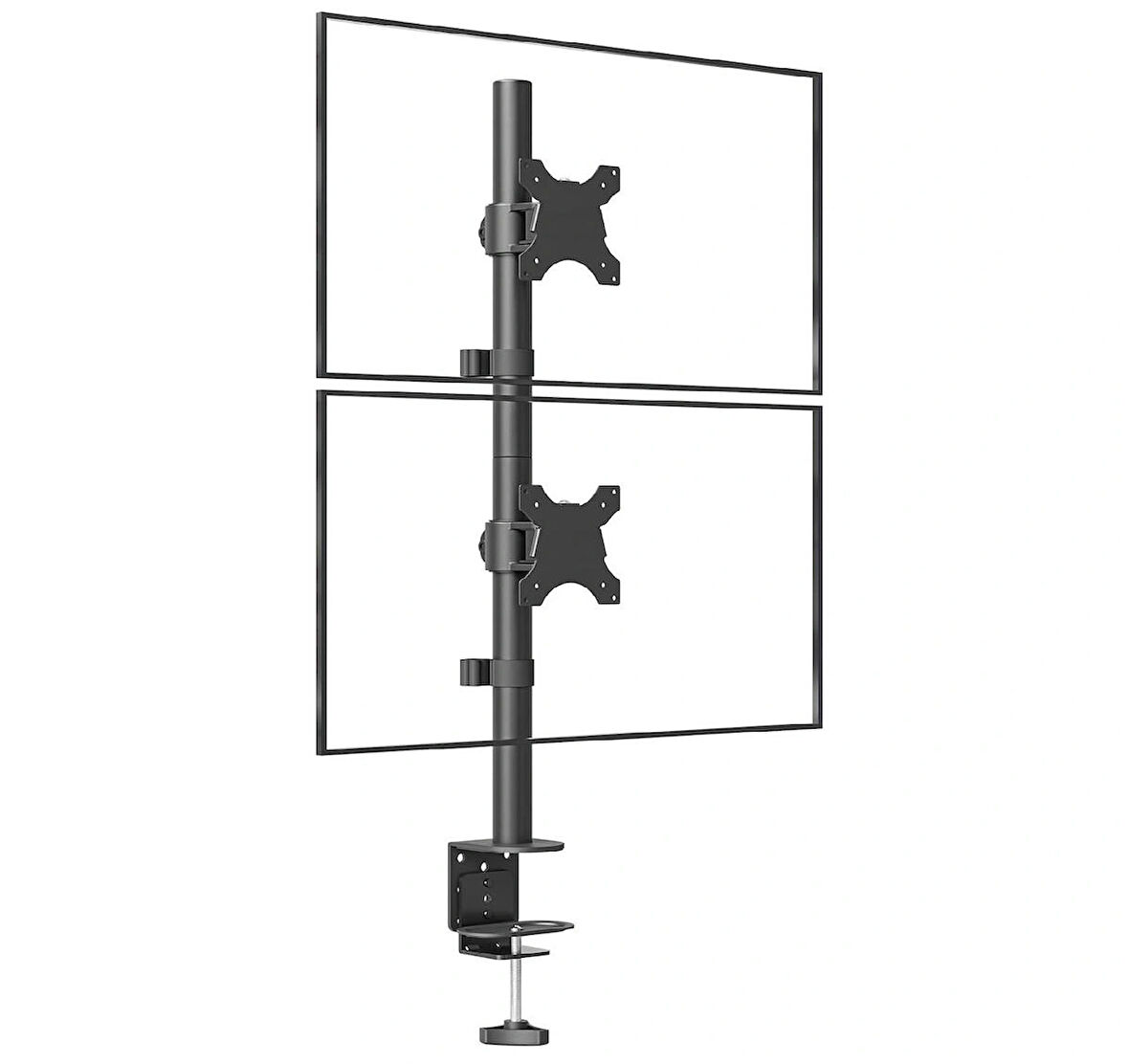 Ergoflex EF63 Steel Design 2-8 kg Çift Ekran Asansörlü 13"-32" Desktop Monitör Standı