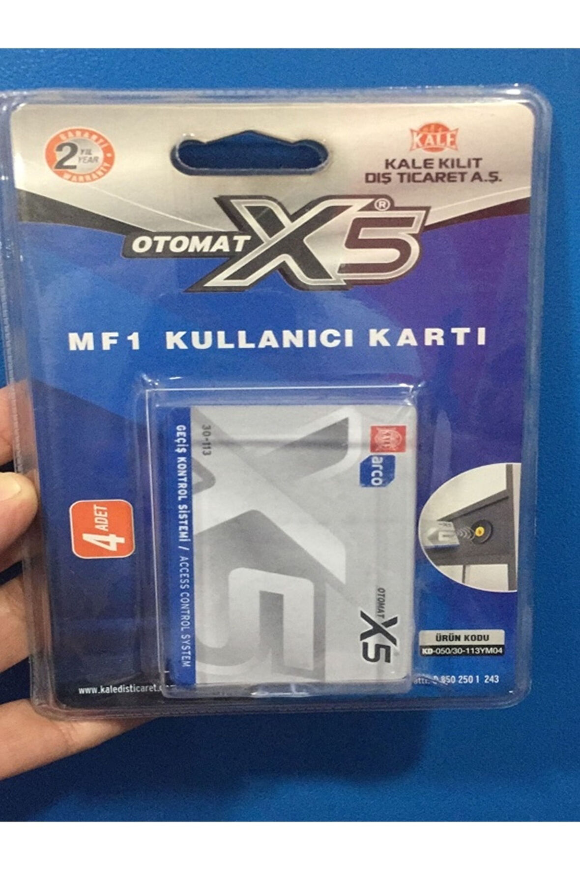 Kale Otomat X5 MF 1 Kullanıcı Kartı