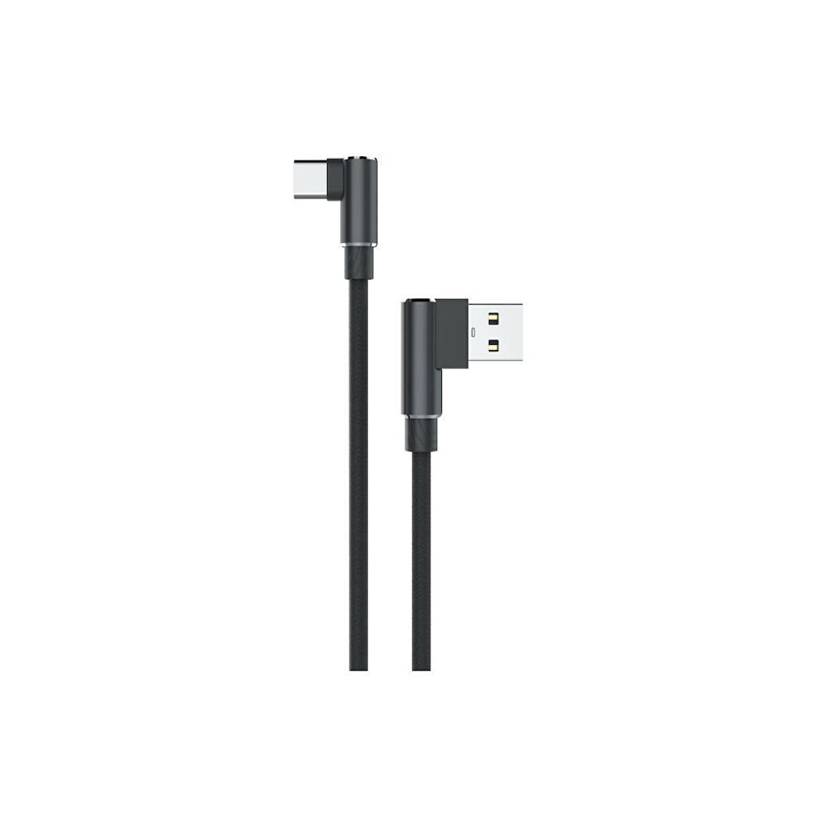 Sunix 3 Amper Type-C Data ve Şarj Kablosu 3 Metre Siyah SC-24