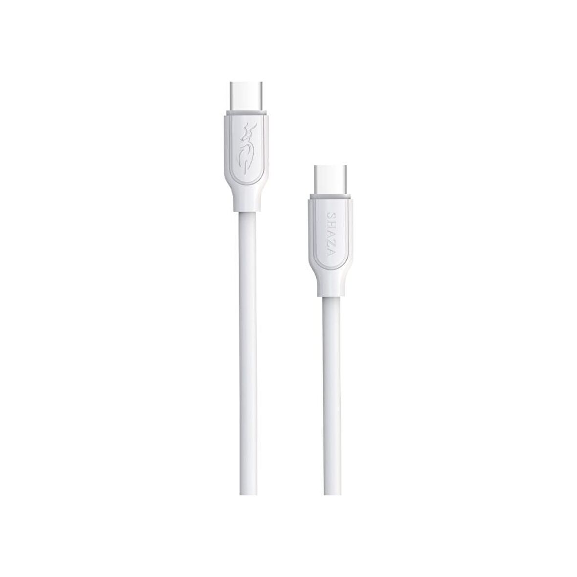 Shaza Type-C to Type-C 2.4A Hızlı Şarj ve Data Kablosu 1M