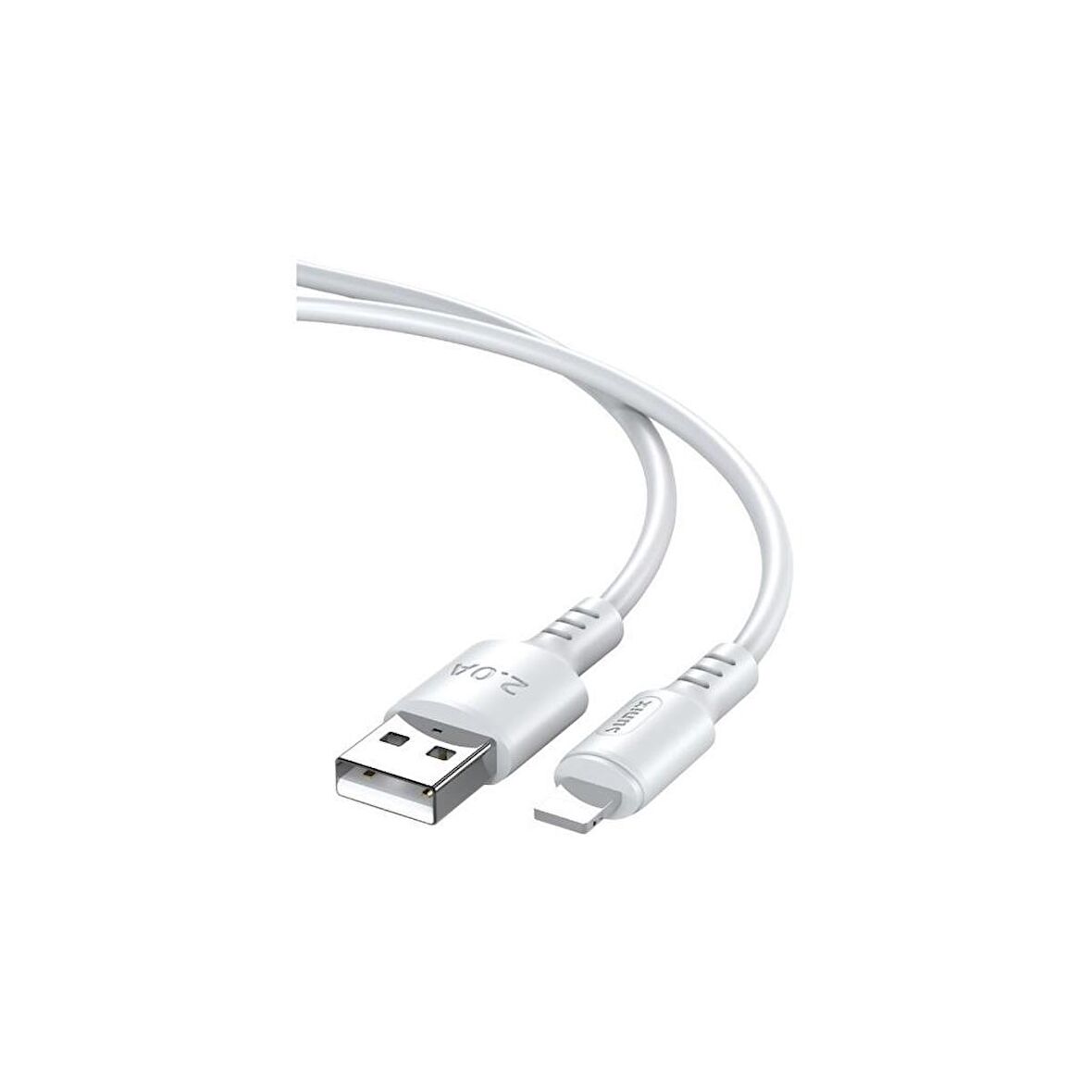 Sunix 2A USB / Lightning  Şarj ve Data Kablosu Beyaz MCR-20