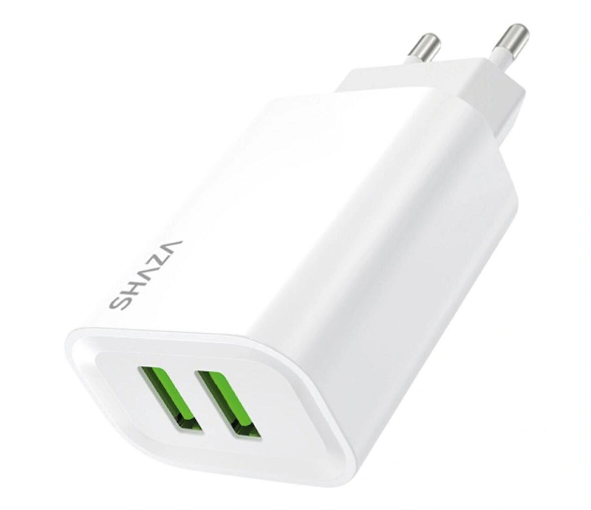SHAZA 2.4A Seyahat Şarj Adaptörü- Beyaz