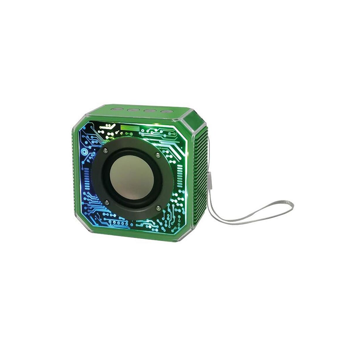 Sunix 800 Mah Kablosuz 5.2 Ledli Taşınabilir Bluetooth Hoparlör Yeşil BTS-86