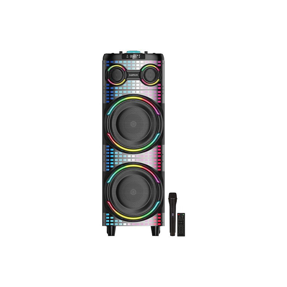 Sunix 100W 8000 Mah Çift Mikrofonlu Kumandalı 107cm Bluetooth Hoparlör BTS-320