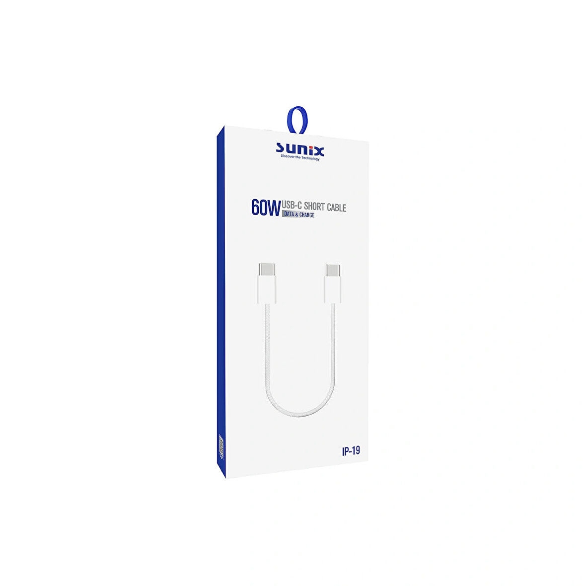 SUNIX 60W USB-C SHORT ŞARJ KABLOSU