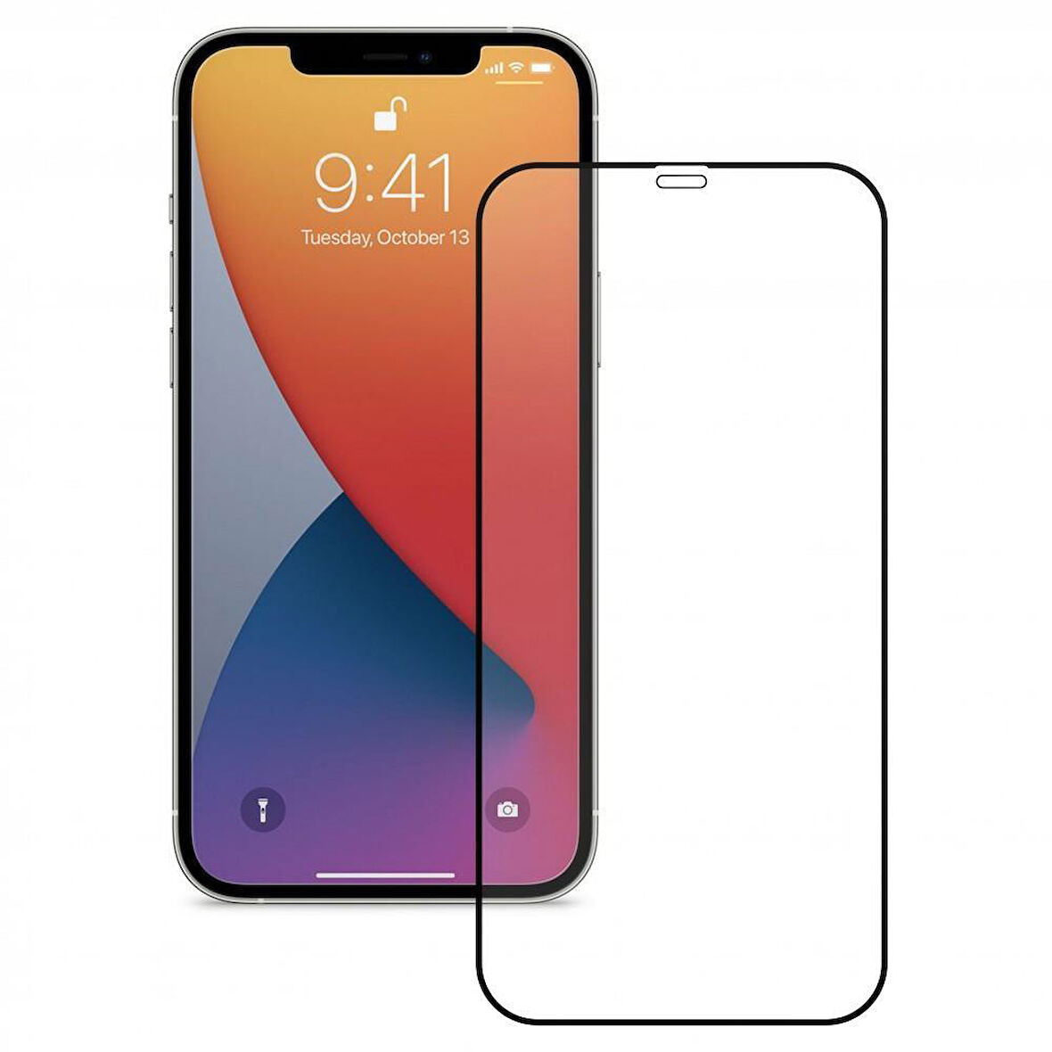 Sunix Iphone 17 Air ile Uyumlu 6D Temperli Ekran Koruyucu Cam Siyah 2 ADET