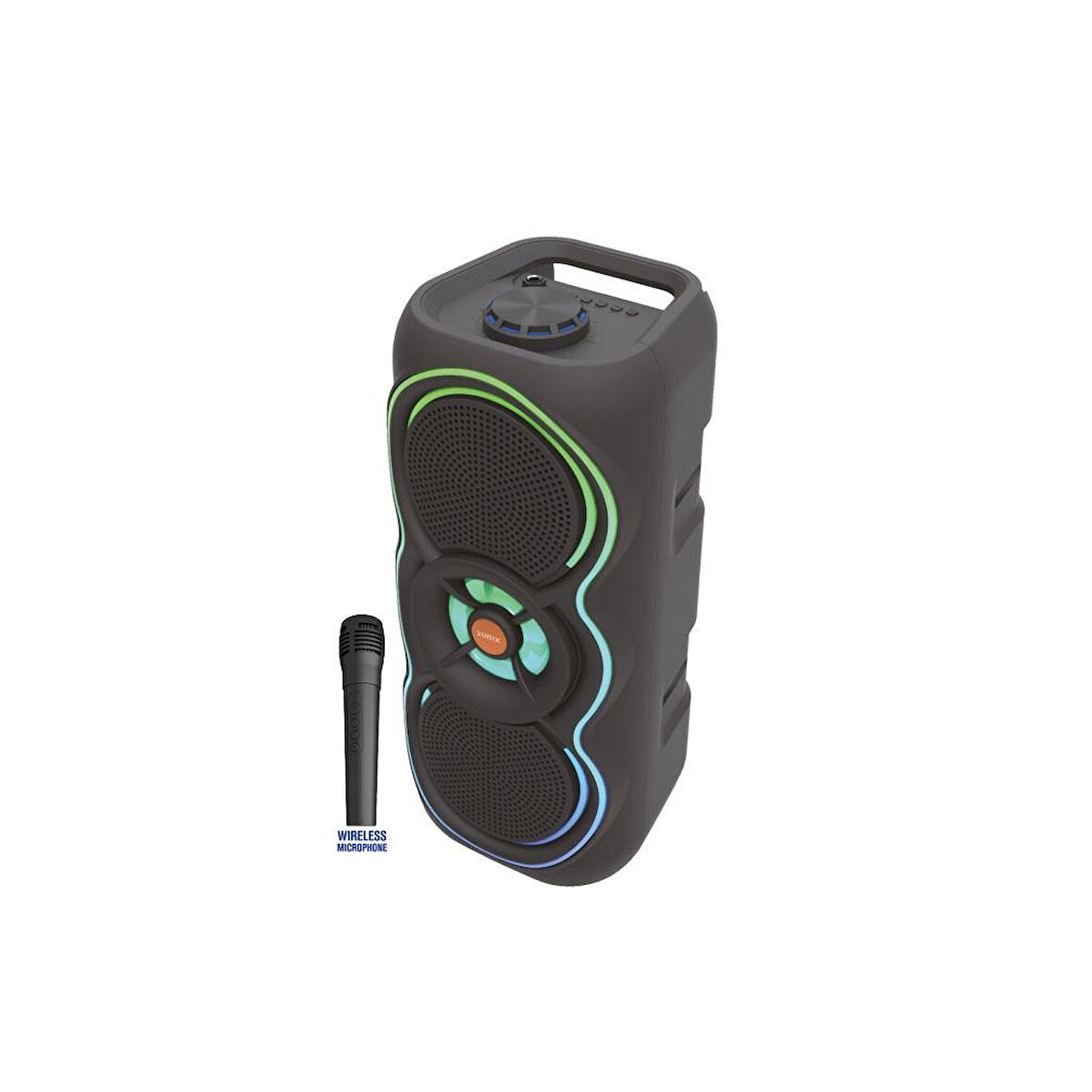 Sunix 20W 3600 Mah Kablosuz Mikrofon ve Ledli TWS Bluetooth Hoparlör BTS-470