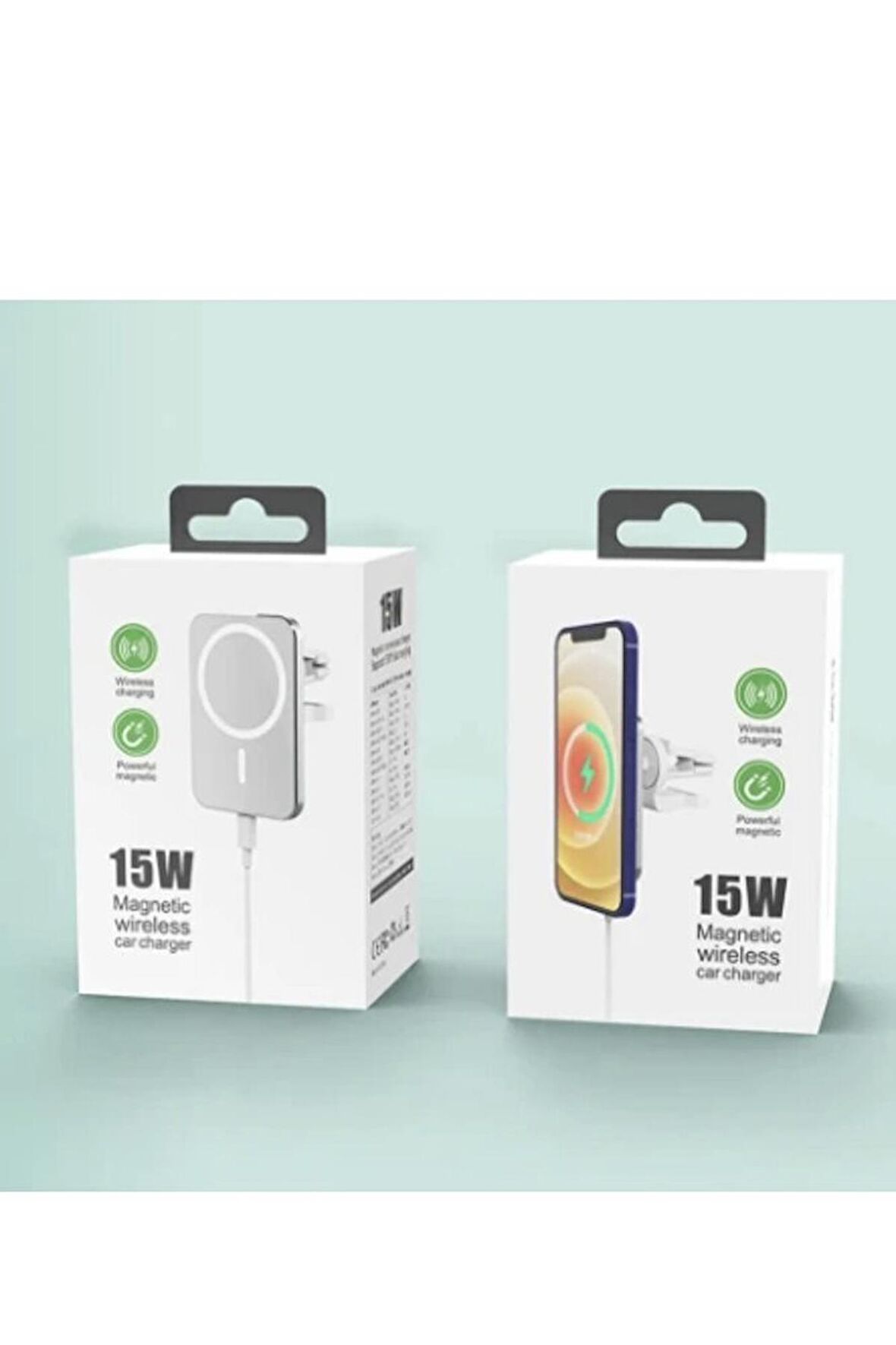 15W Magnetıc Kablosuz Araç Şarj ve Telefon Tutucu