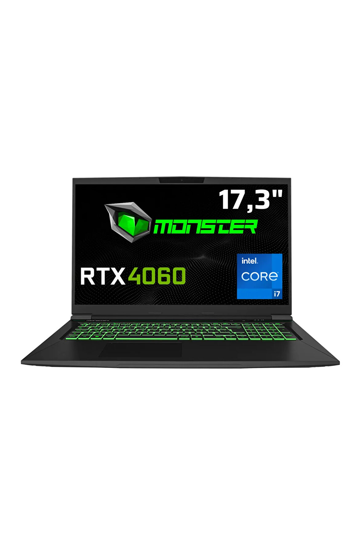 Monster Tulpar T7 V20.6.2 Intel Core i7 13700H 32 GB RAM 1 TB SSD 8 GB RTX 4060 FreeDos 17,3" FHD 144 Hz Oyun Bilgisayarı