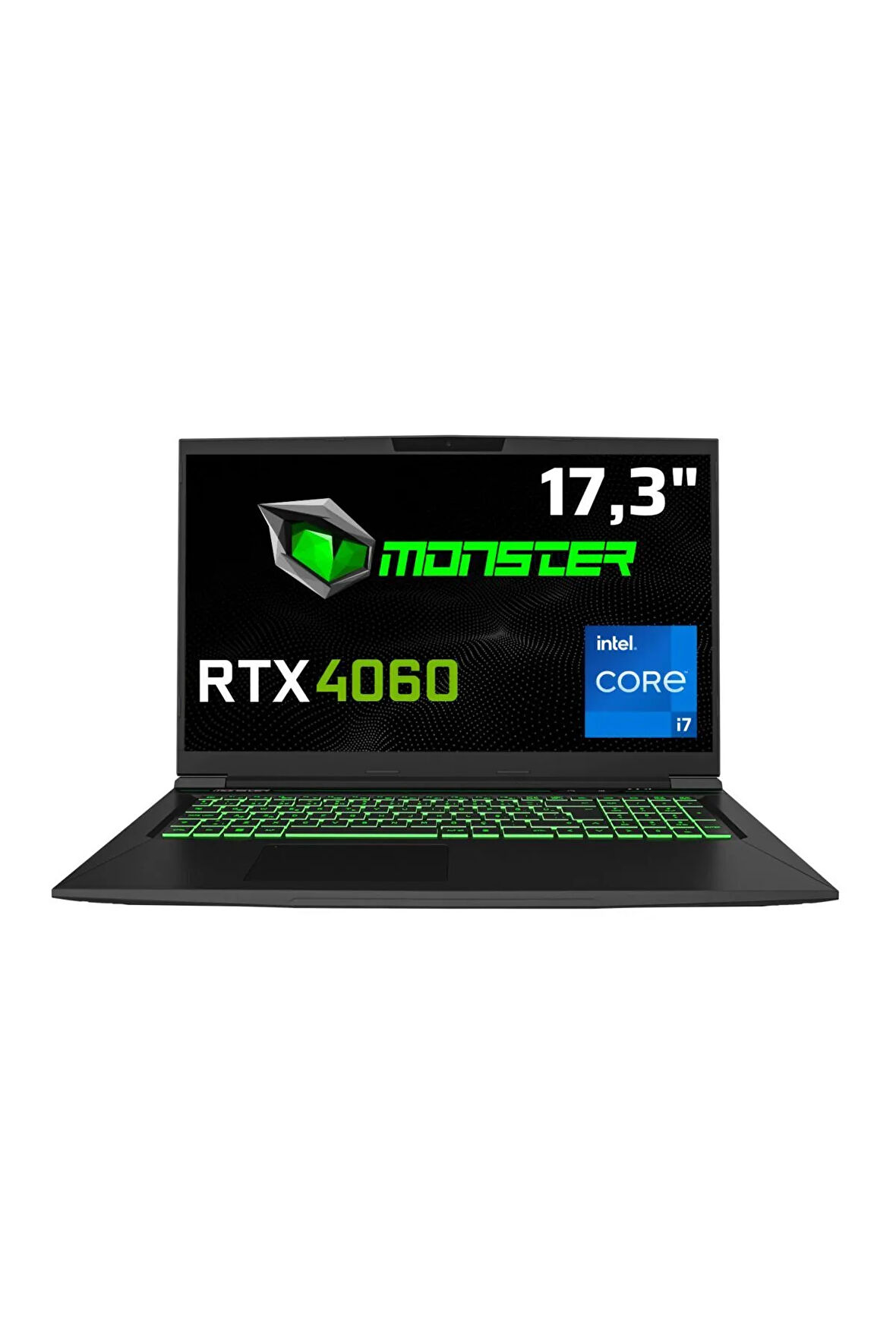 Monster Tulpar T7 V20.6.3 Intel Core i7 13700H 16 GB RAM 500 GB SSD 8 GB RTX 4060 Windows 11 17,3" FHD 144 Hz Oyun Bilgisayarı