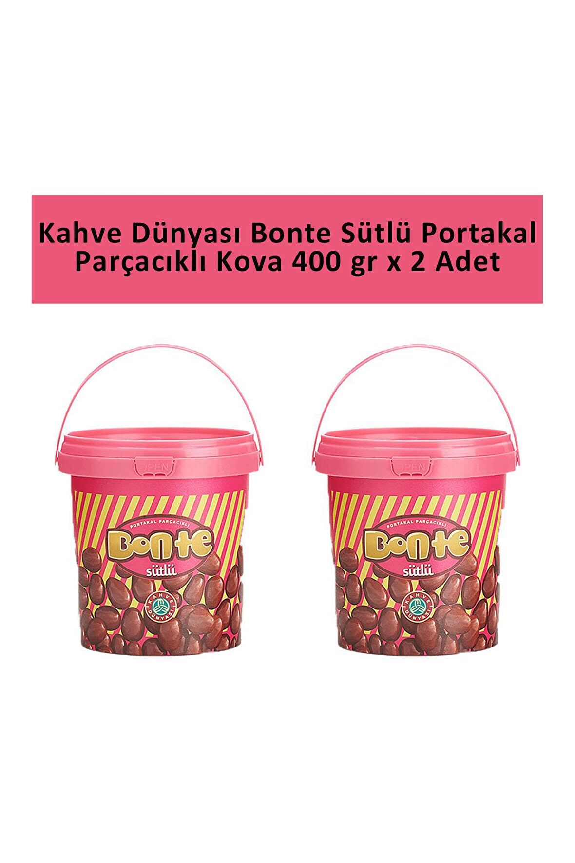 Kahve Dünyası BONTE Portakal Parçacık Kova 400 GR x 2 Adet