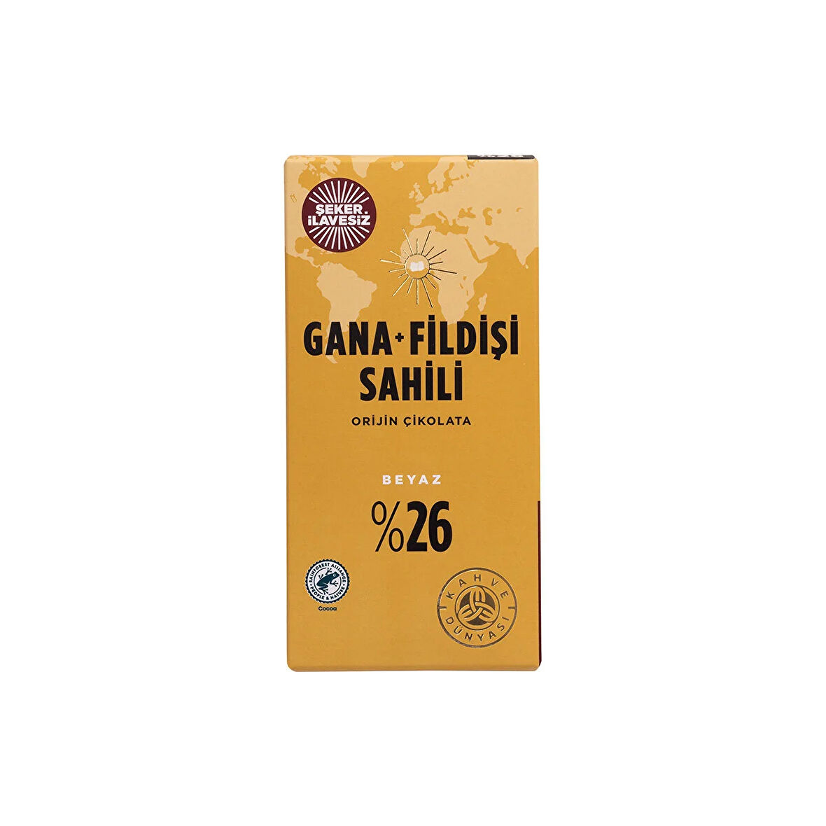 Kahve Dünyası El Yapımı Orijin Beyaz Çikolata Gana Fildişi Şeker İlavesiz